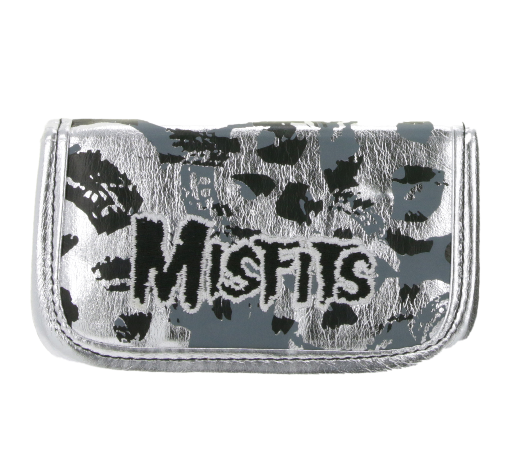 MISFITS Band-Brieftasche im auffälligem Look mit Logo-Schriftzug GW108457MIS Silber