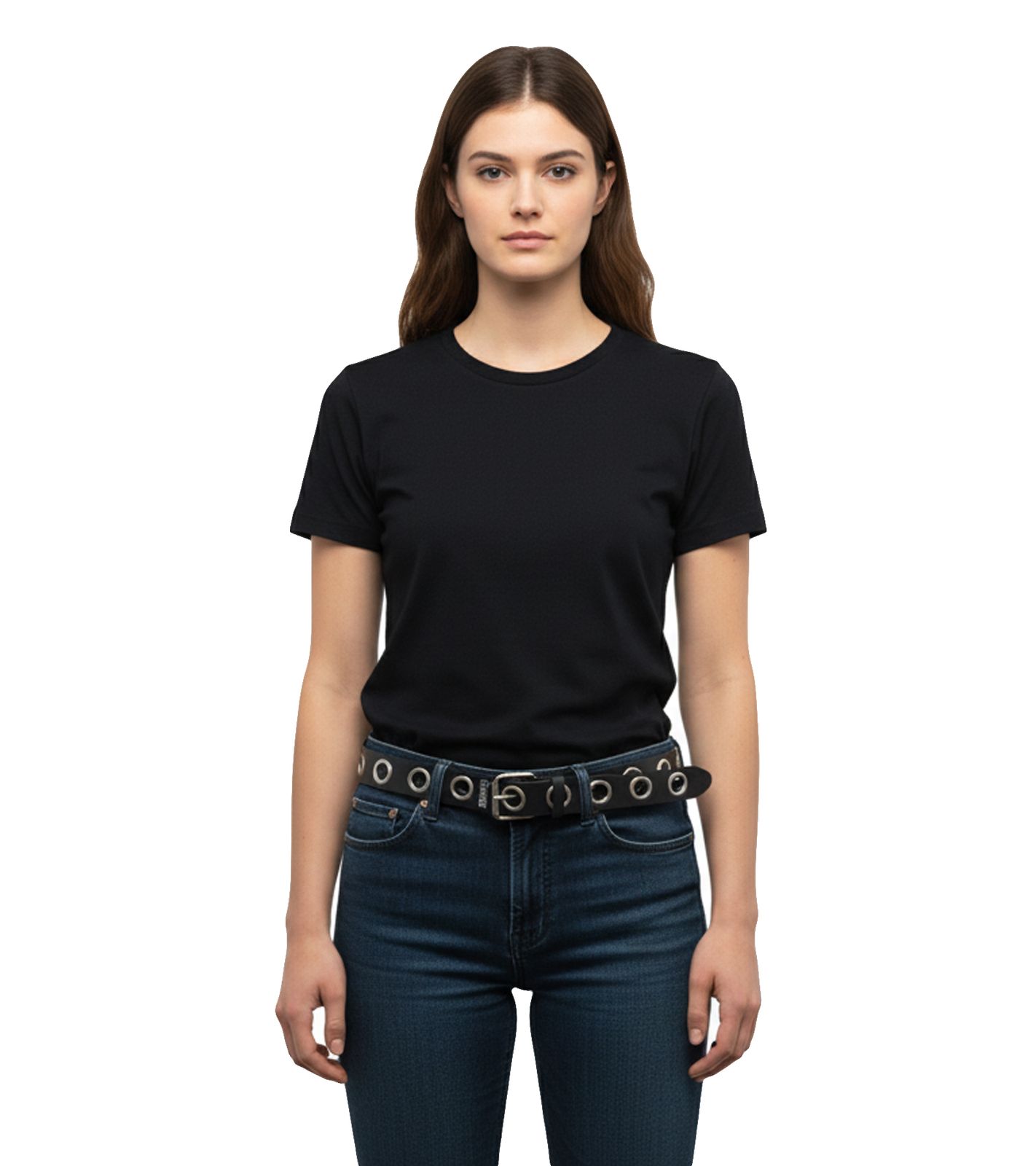 MISFITS Gürtel der Punk-Band für Damen und Herren mit Schriftzug und Nieten Freizeit-Gürtel BT105931MIS3 Schwarz/Weiß