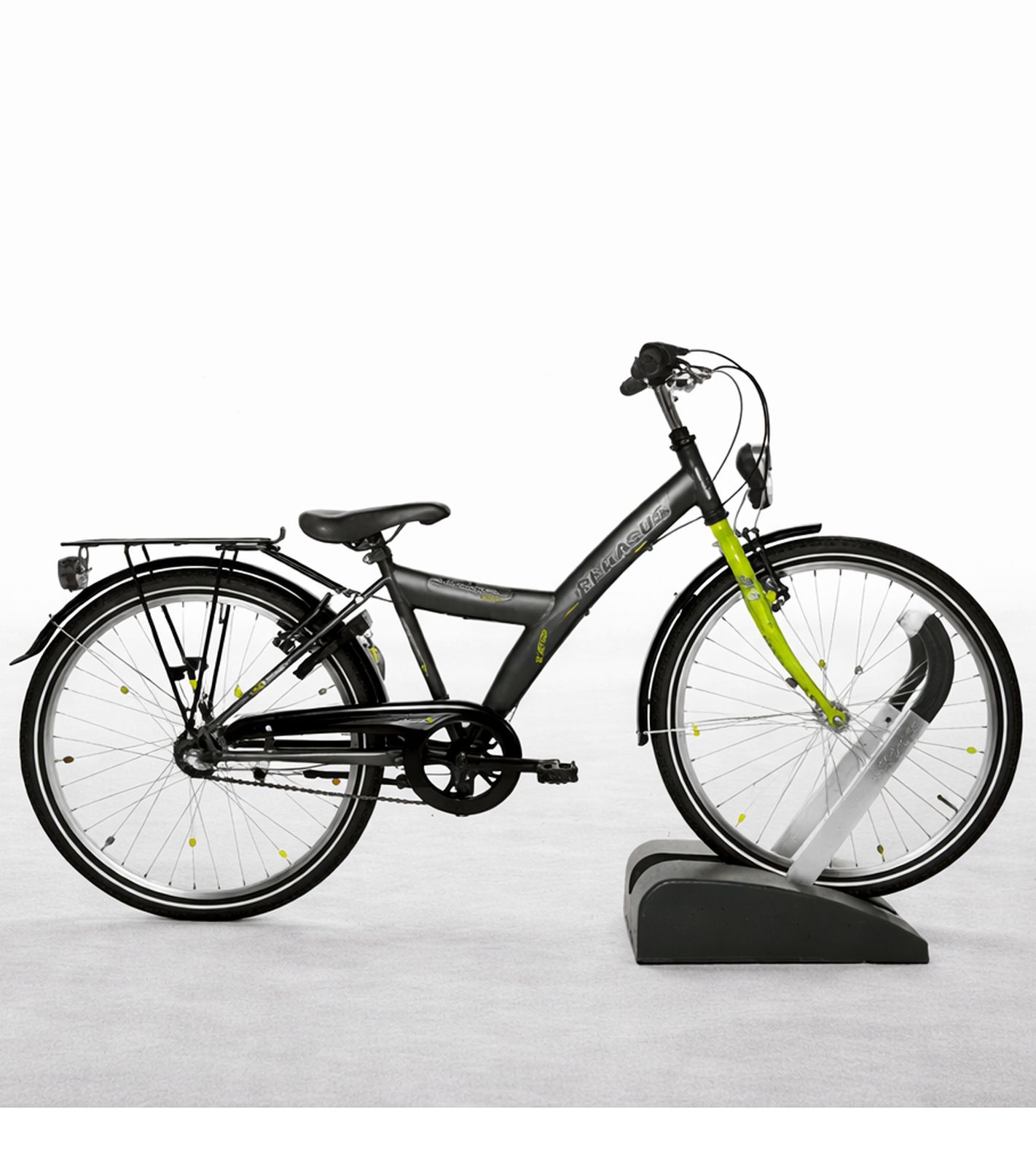 Mobiler BikeClip Essential Fahrrad-Ständer Fahrradhalterung zum freistehenden Abstellen von Fahrrädern Rad-Ständer 48,5x36x24cm Anthrazit