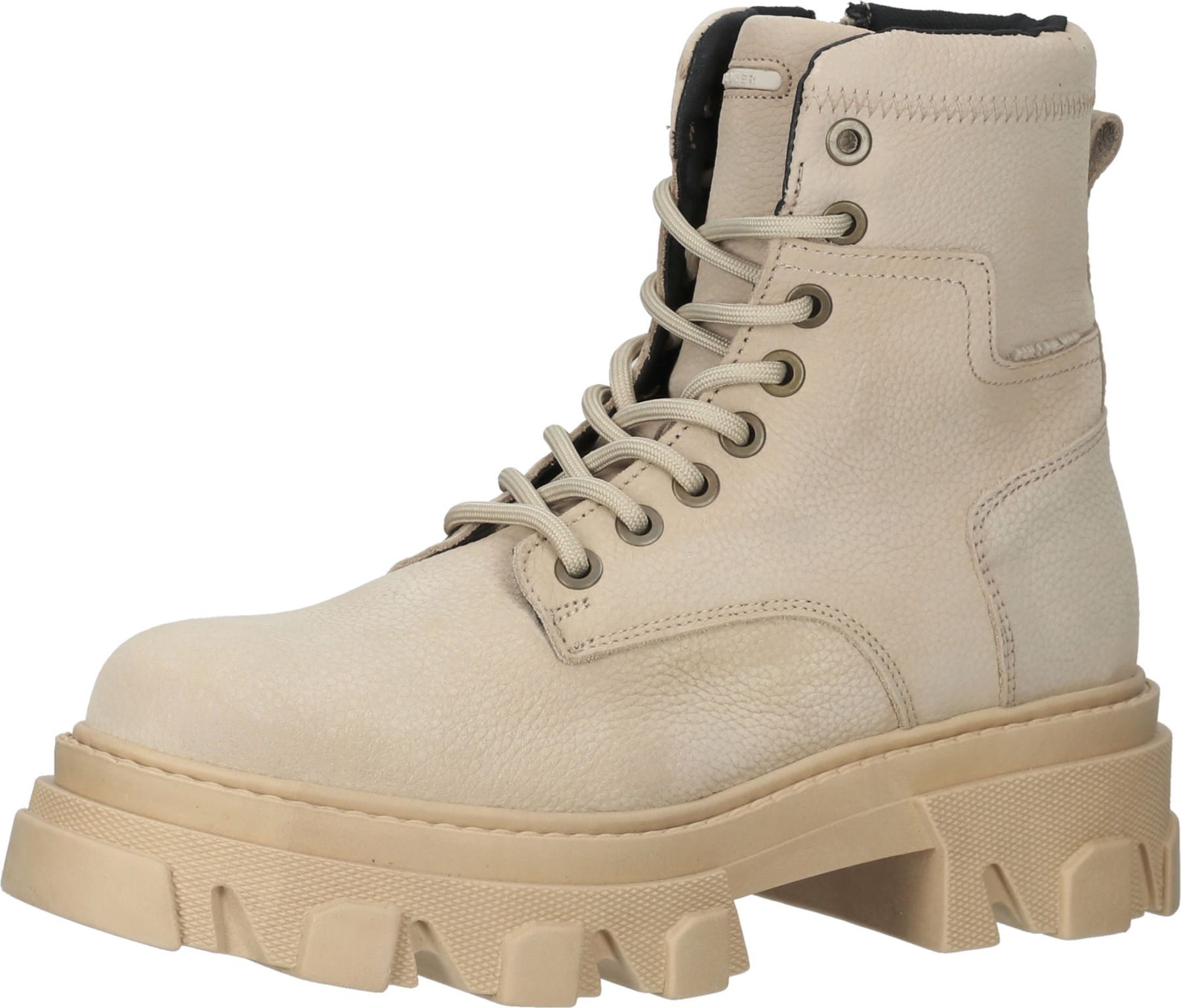 Modische BULLBOXER Stiefelette Schnürschuhe für Damen 517504E6L BEIG Beige