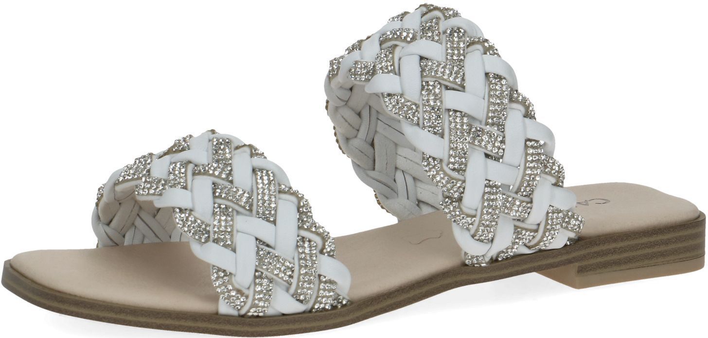 Modische CAPRICE Pantoletten Schlupfschuhe für Damen 9-9-27103-20 167 Weiß