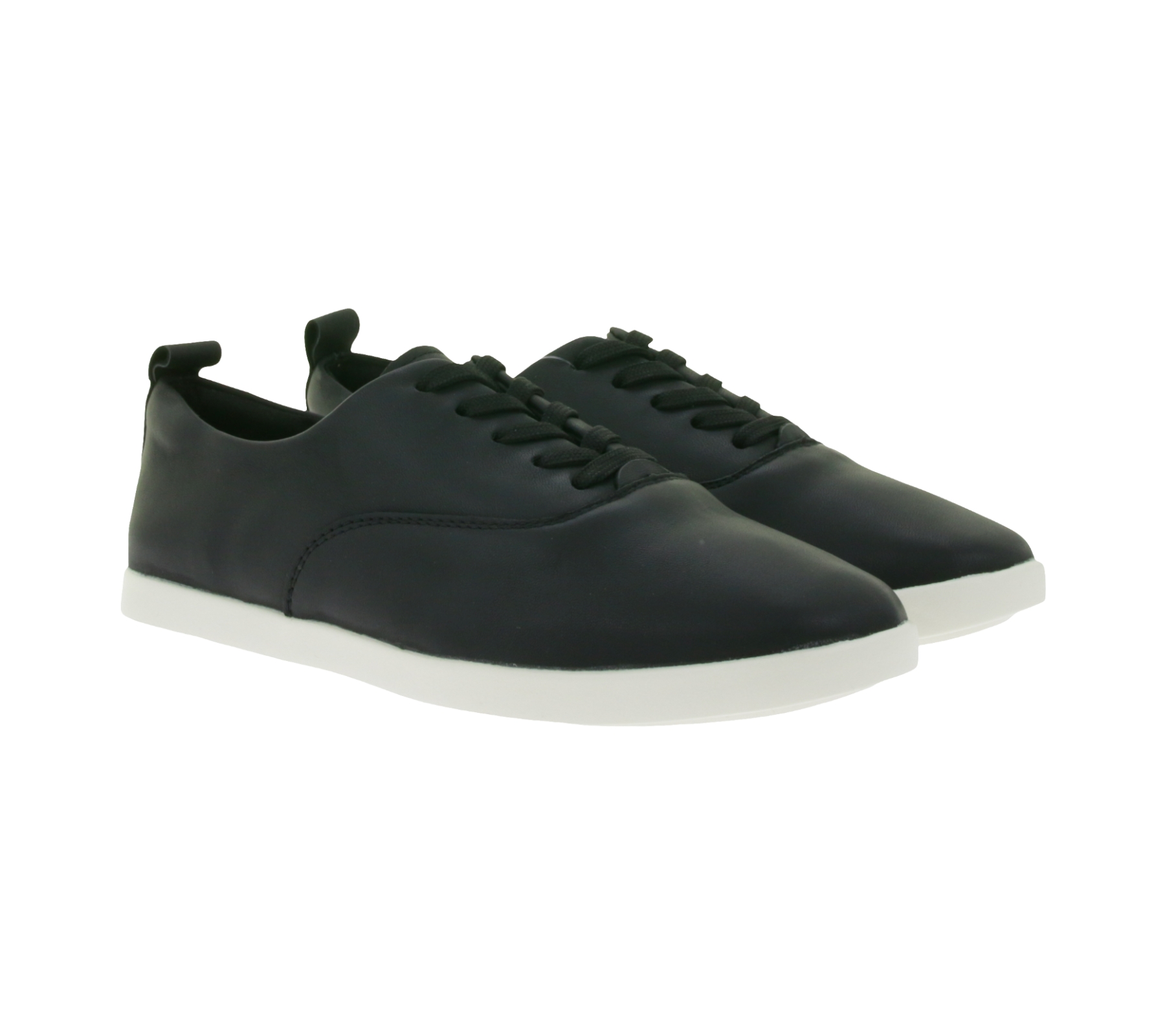Modische Clarks AceLite Lo Damen Echtleder-Schuhe mit herausnehmbarer Sohle Schnür-Schuhe 26167494 Schwarz