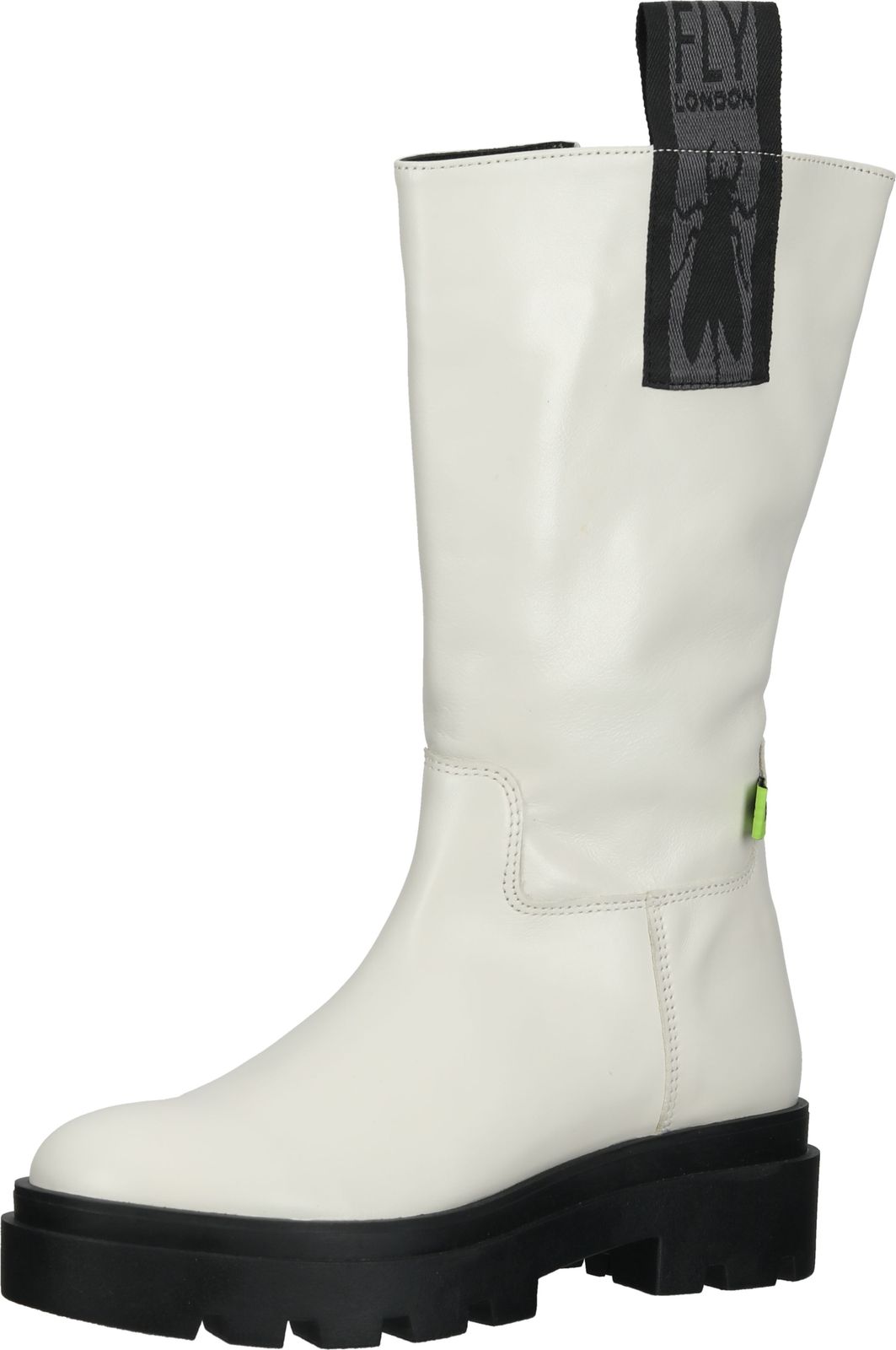 Modische FLY London Stiefel Stiefel für Damen P144882 001 Weiß