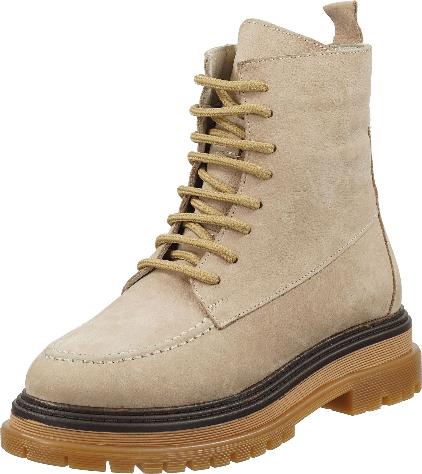Modische ILC Stiefelette Schnürschuhe für Damen C46-8523 -17-06 Beige