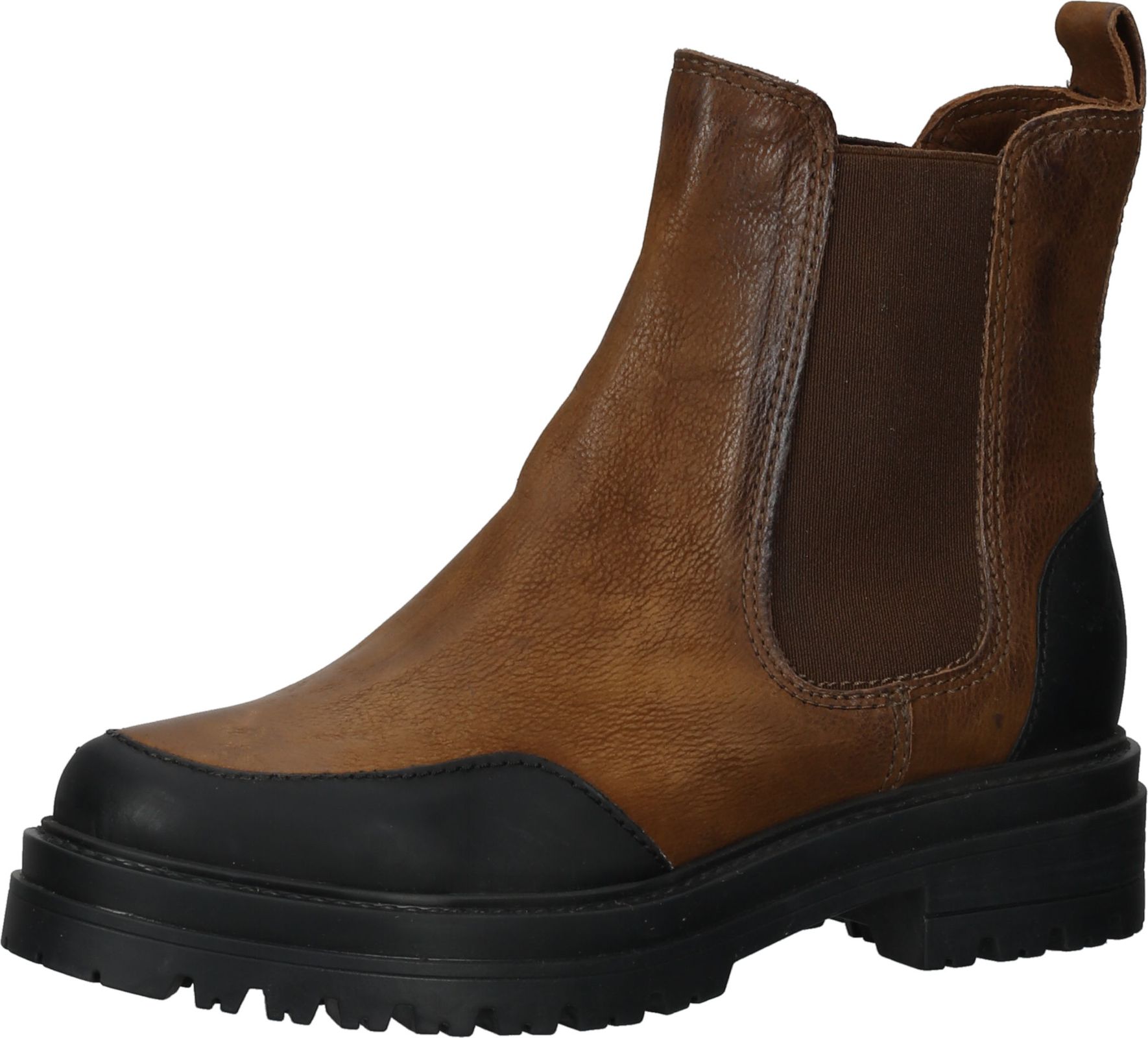 Modische Sansibar Stiefelette Schlupfschuhe für Damen 1101918 42 Braun