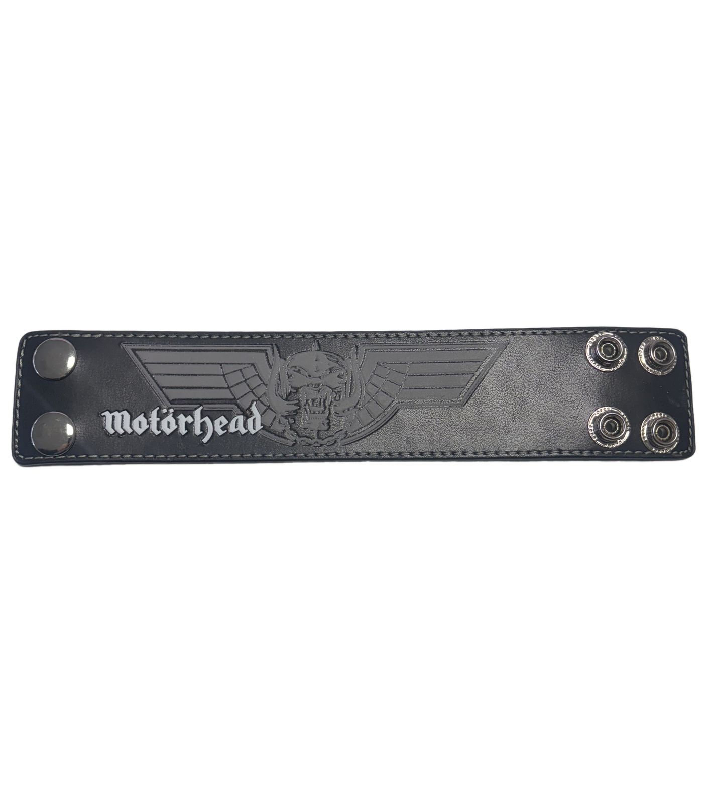 Motörhead Armband Rockband mit Logo Fan-Artikel Arm-Schmuck Schwarz