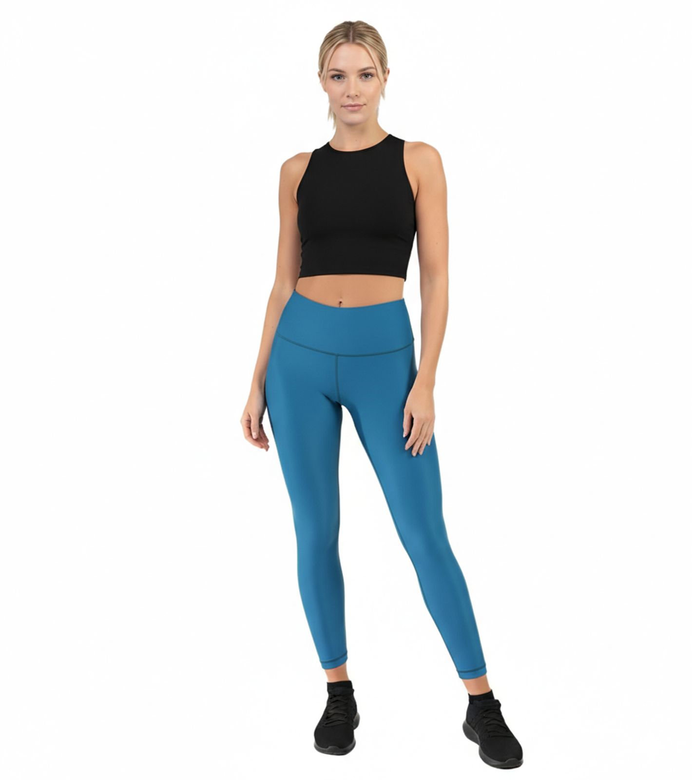 nachhaltiger SLEEX Lightweights Sports Bra Damen Sport-BH mit flachen Nähten Trainings-Bustier 44053-001 Schwarz
