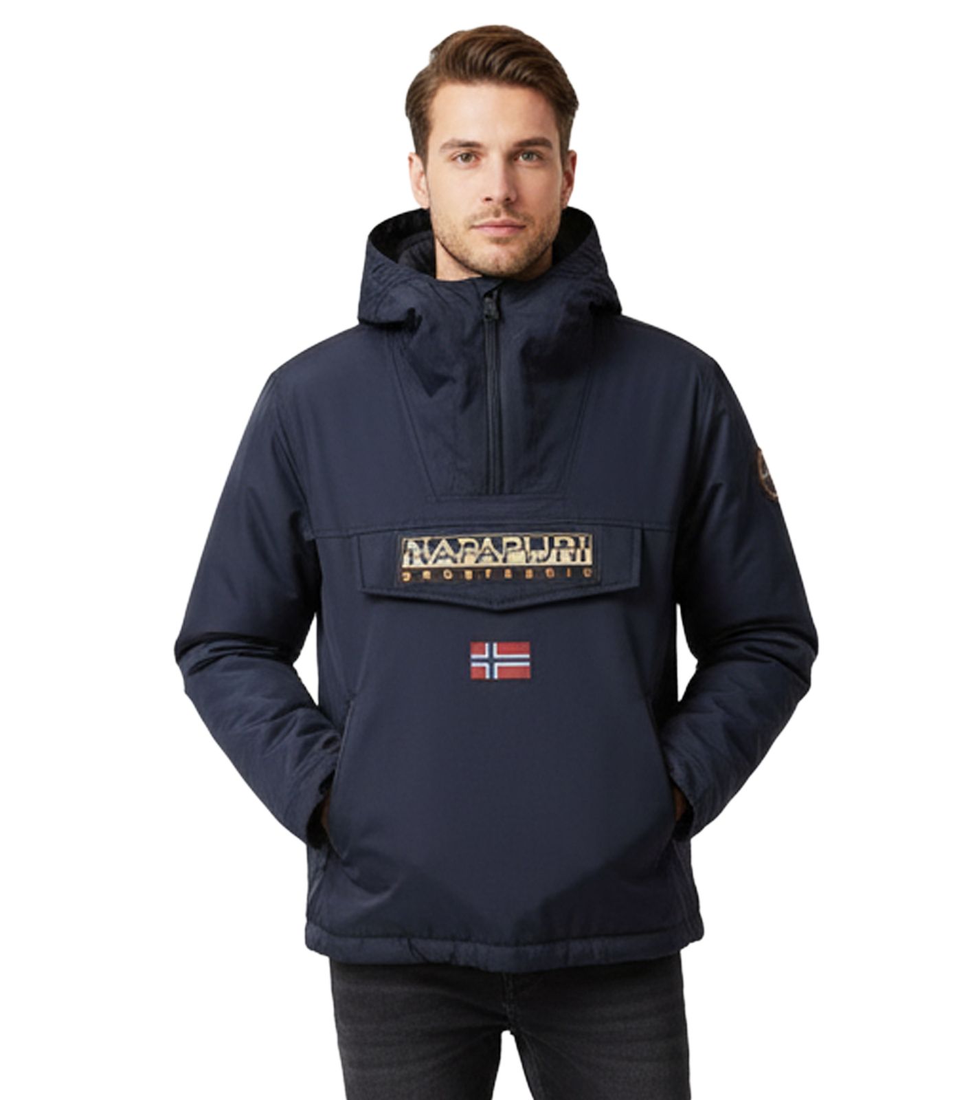 NAPAPIJRI Rainforest Next wasserabweisende Anorak-Jacke Outdoor-Jacke NP0A4IB91761 Dunkel-Blau