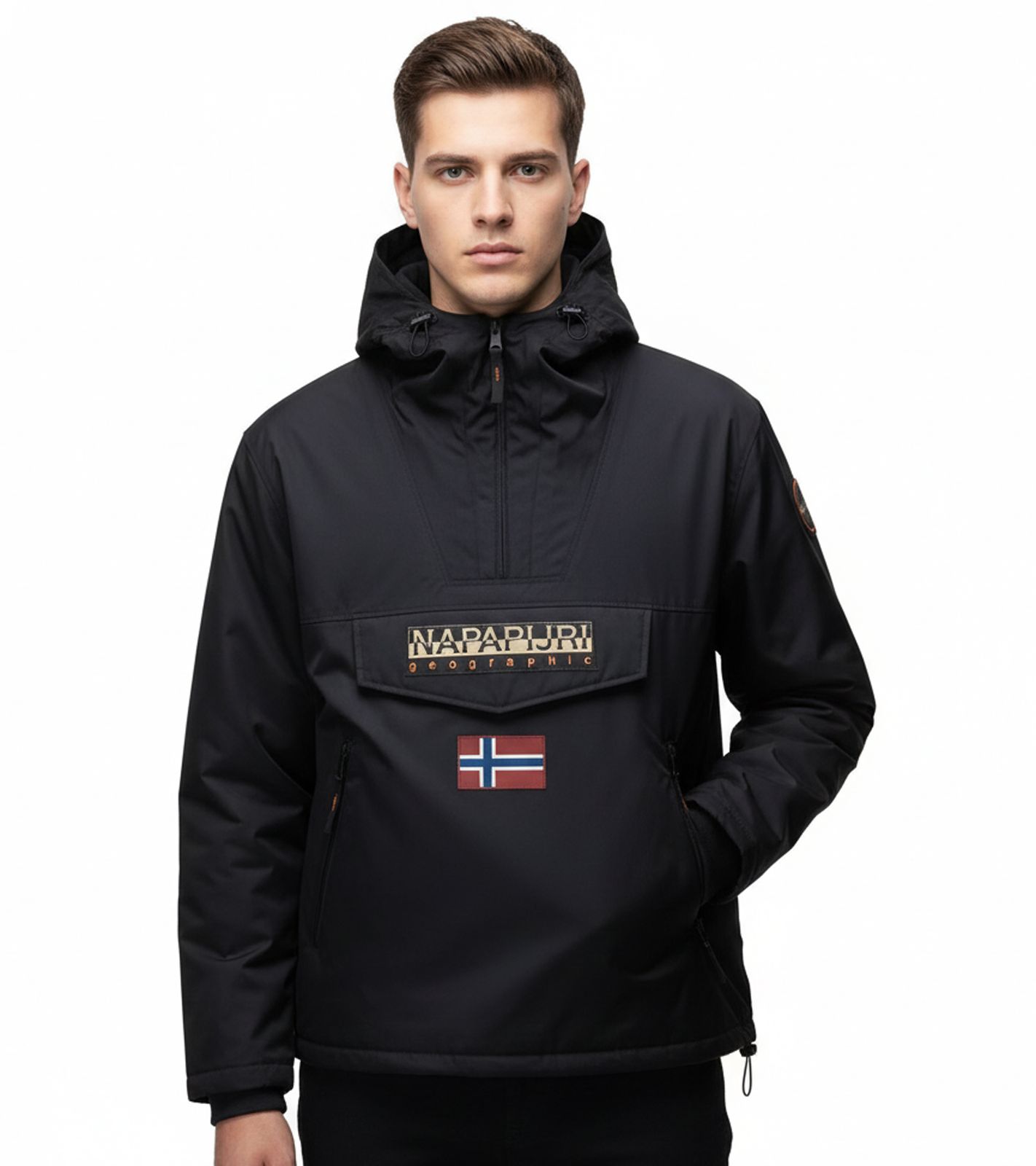 NAPAPIJRI Rainforest Next wasserabweisende Anorak-Jacke Outdoor-Jacke NP0A4IB99411 Schwarz