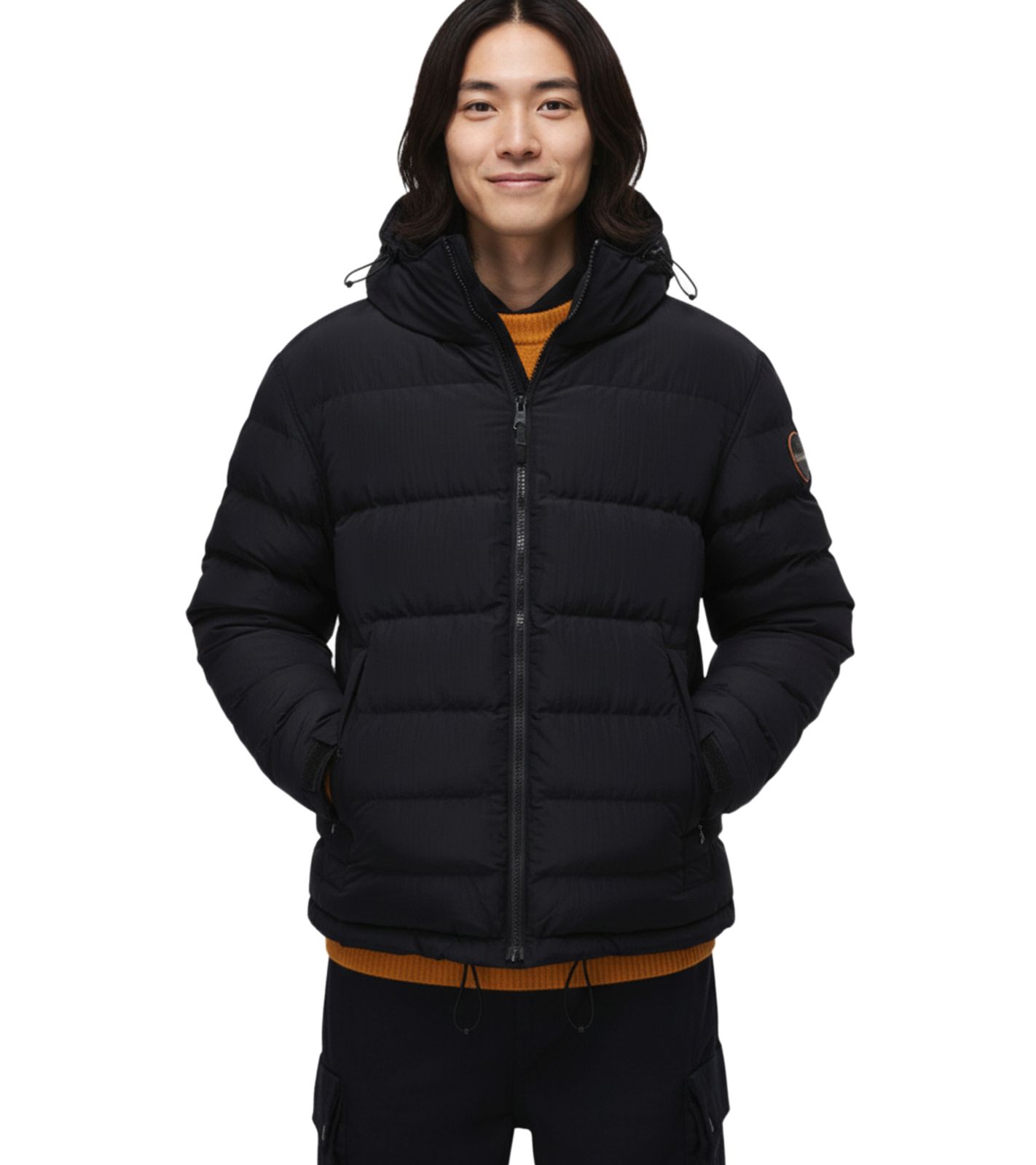 NAPAPIJRI Terez Puffer Herren Stepp-Jacke mit THERMOFIBRE-Isolierung Winter-Jacke Puffer-Jacke NP0A88TG9411 Schwarz