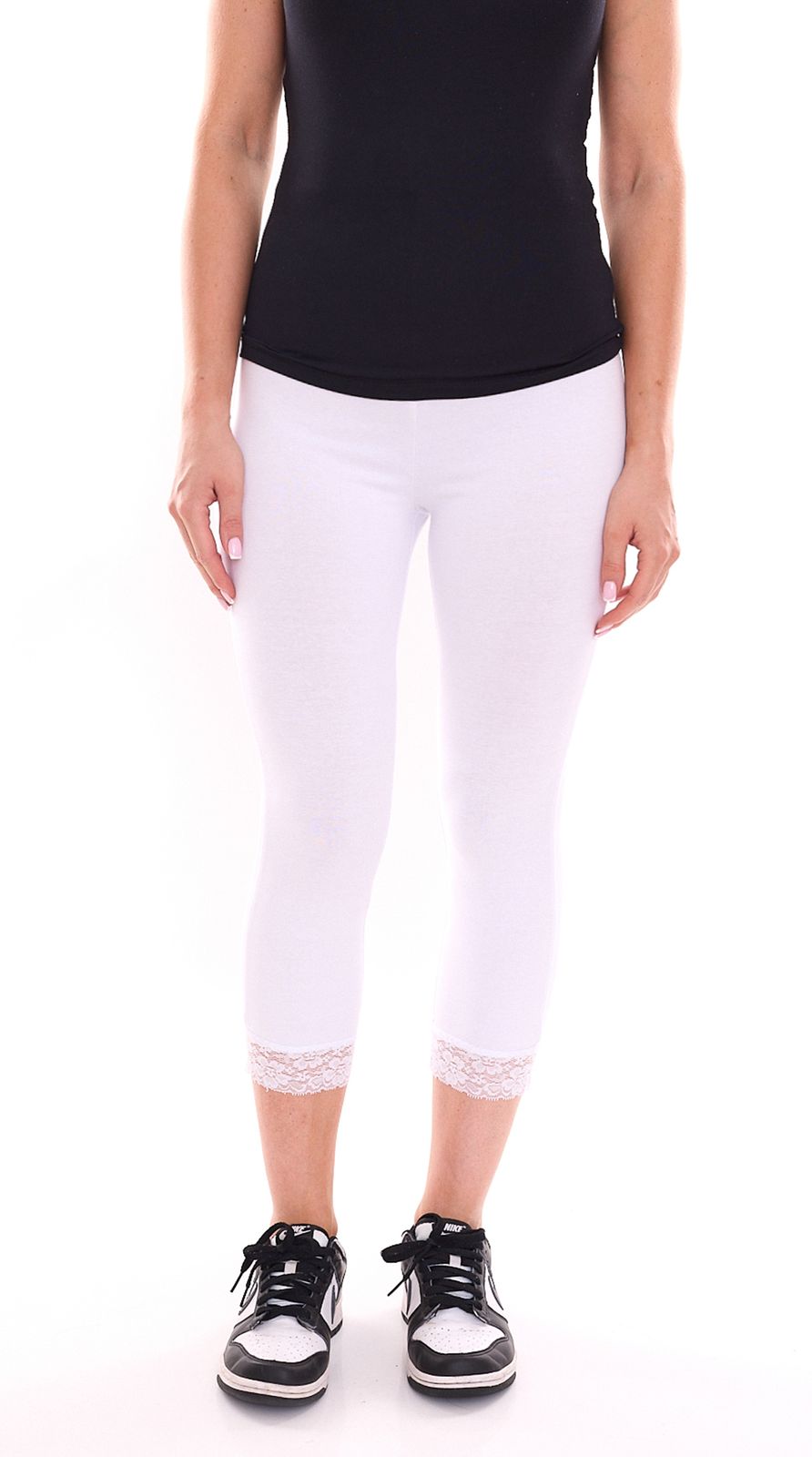 neun 9 monate Damen Umstands-Hose bequeme Schwangerschafts-Hose 82137015 Weiß