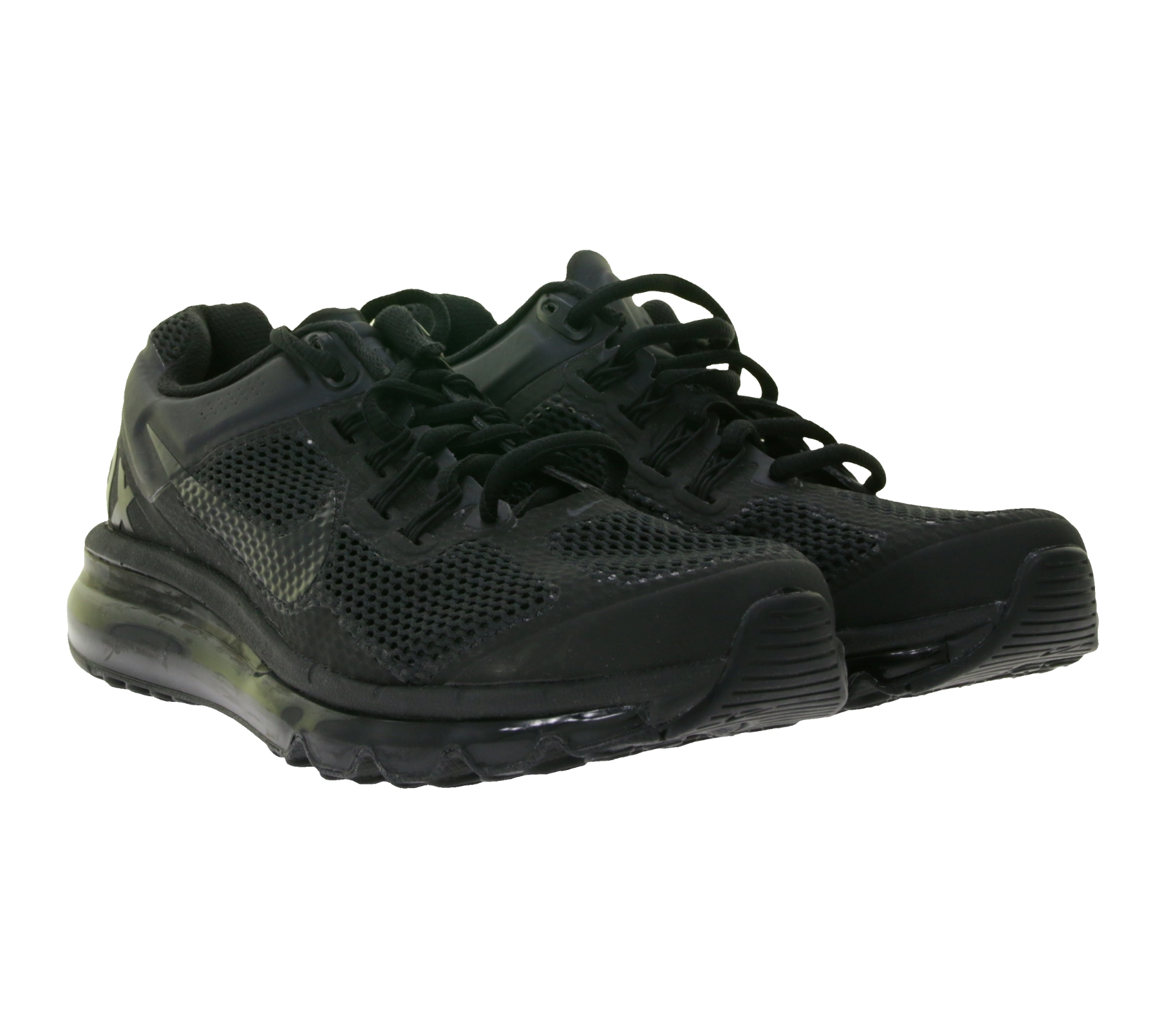 NIKE Air Max 2013 Kinder Sneaker Mädchen und Jungen Turnschuhe mit Air-Dämpfung 555426-010 Schwarz