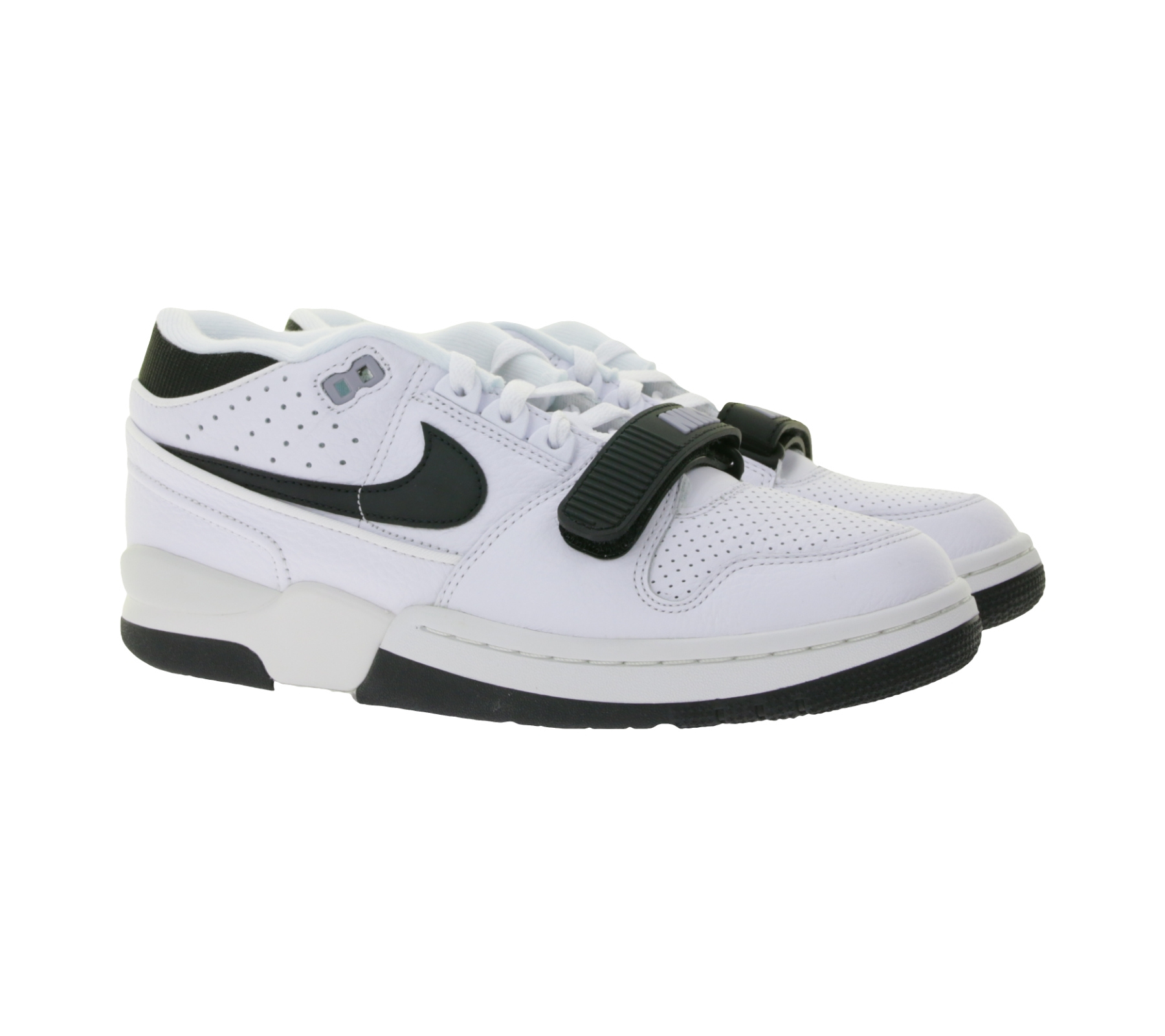 NIKE Alpha Force 88 Herren Basketball-Sneaker Echtleder Turnschuhe im Retro-Look FN6245 100 Weiß/Schwarz