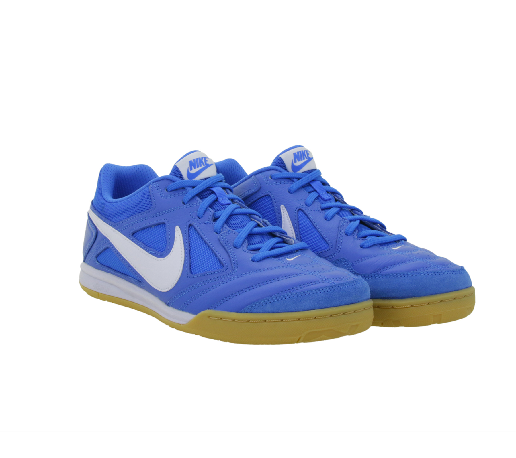 NIKE Gato Herren Low-Top-Sneaker Damen Retro Turnschuhe mit Echtleder Hallen-Schuhe HQ6019 400 Blau