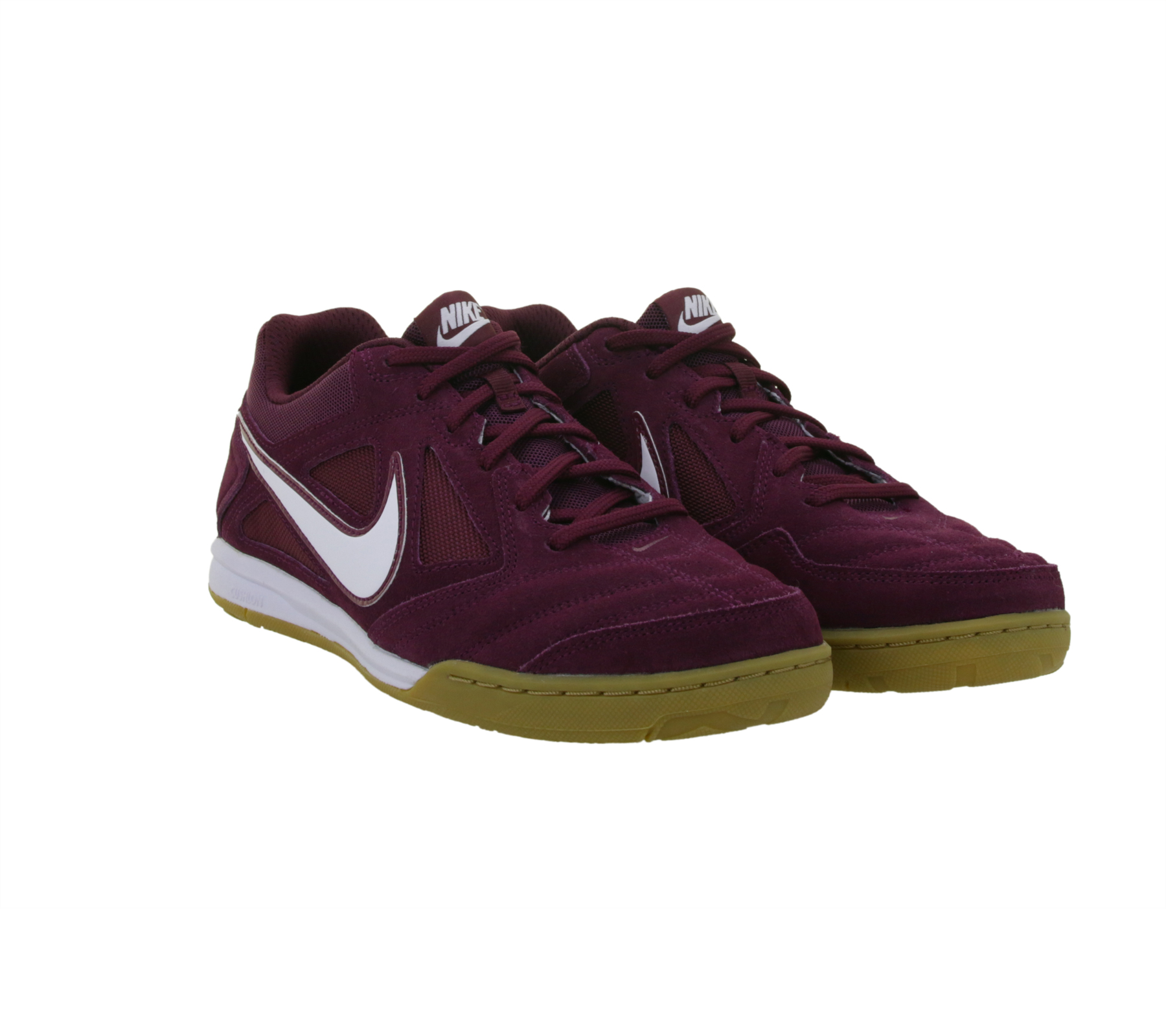 NIKE Gato Herren Low-Top-Sneaker Damen Retro Turnschuhe mit Echtleder Hallen-Schuhe HQ6020 600 Bordeaux-Rot