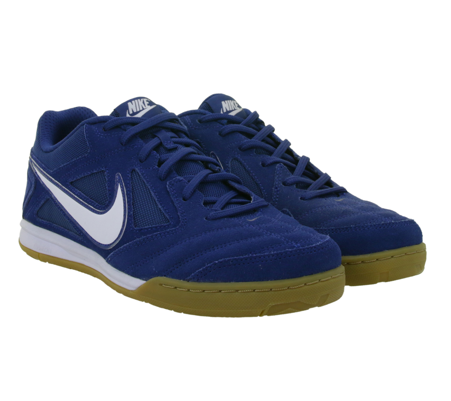 NIKE Gato Low-Top-Sneaker Damen Retro Turnschuhe mit Echtleder Hallen-Schuhe HQ6020 400 Blau