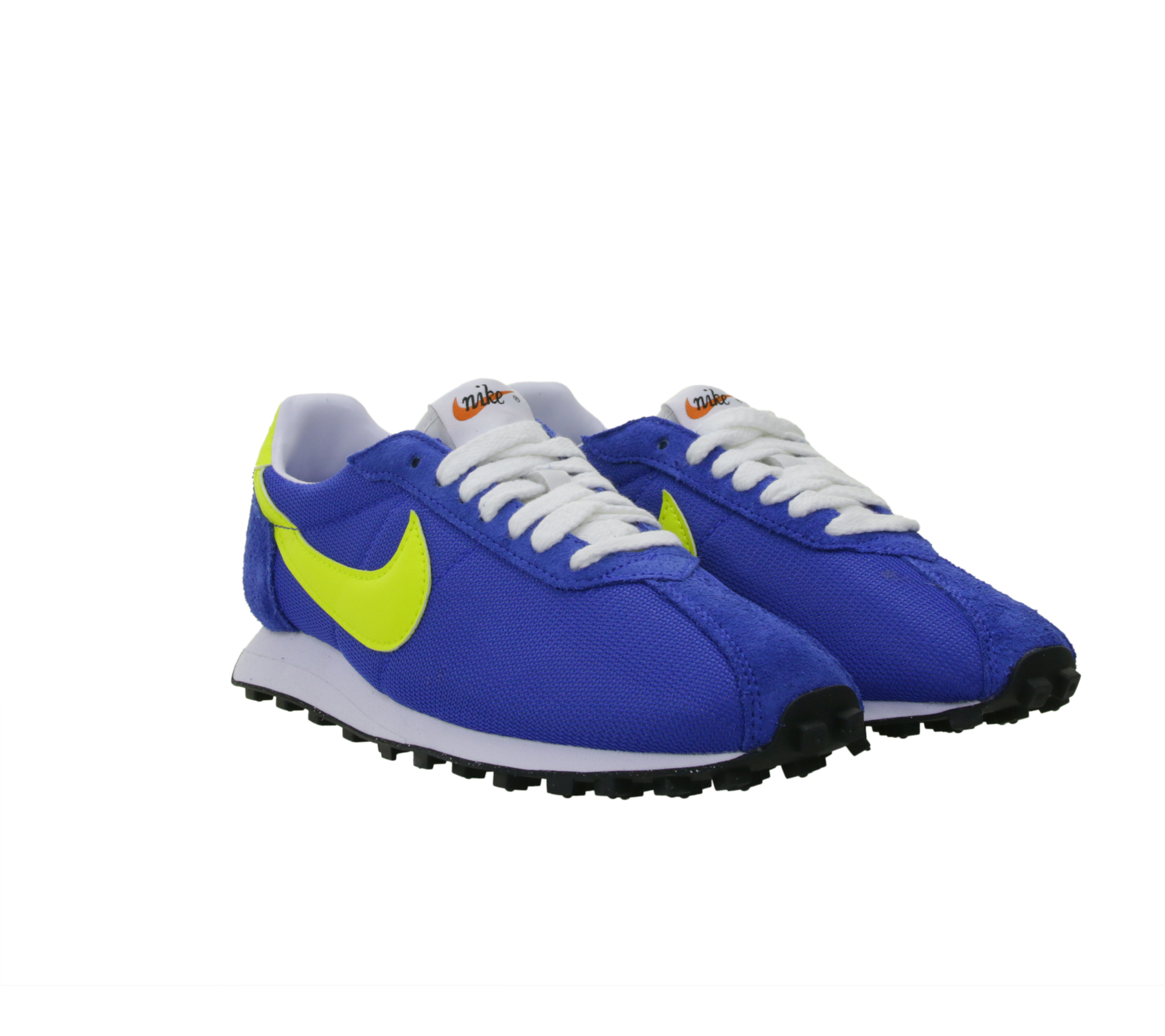 NIKE LD-1000 Damen Low-Top-Sneaker Retro Turnschuhe mit Echtleder Lauf-Schuhe FQ9079 400 Blau/Gelb