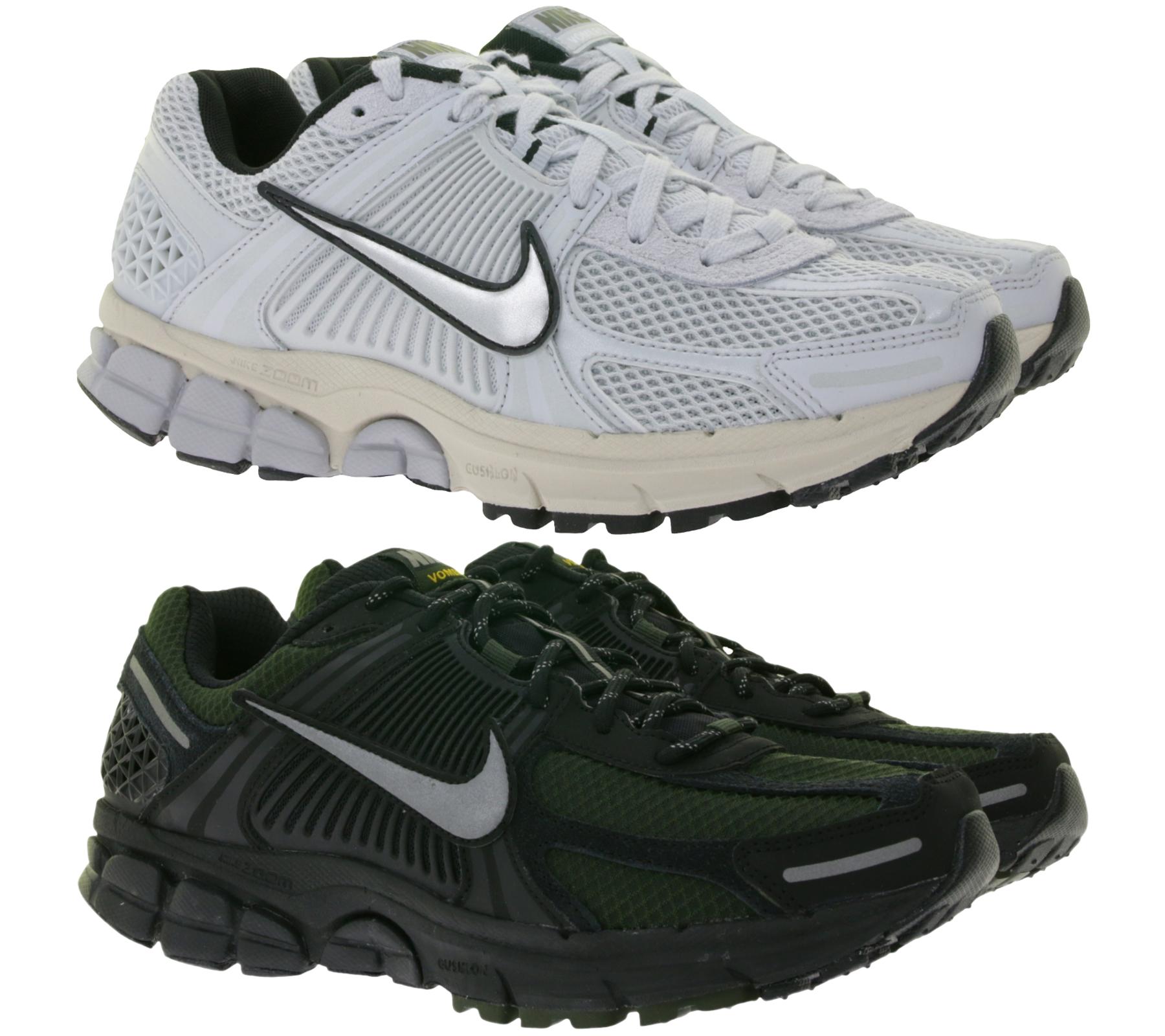 NIKE Zoom Vomero 5 Sneaker Mesh-Turnschuhe mit Echtleder Overlays HV2527-001 für Herren in Schwarz oder FN6742-002 für Damen in Grau