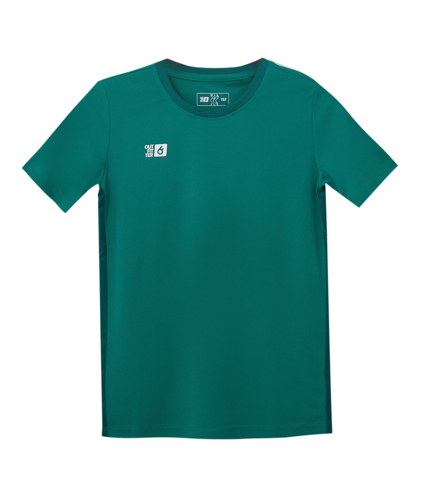 Outfitter OCEAN FABRICS TAHI Match Kinder-Trikot nachhaltiges Mädchen und Jungen Training-Shirt mit Mesh-Einsätzen Fitness-Shirt Kurzarm-Shirt OUT-K-1046-OTW-23 Grün