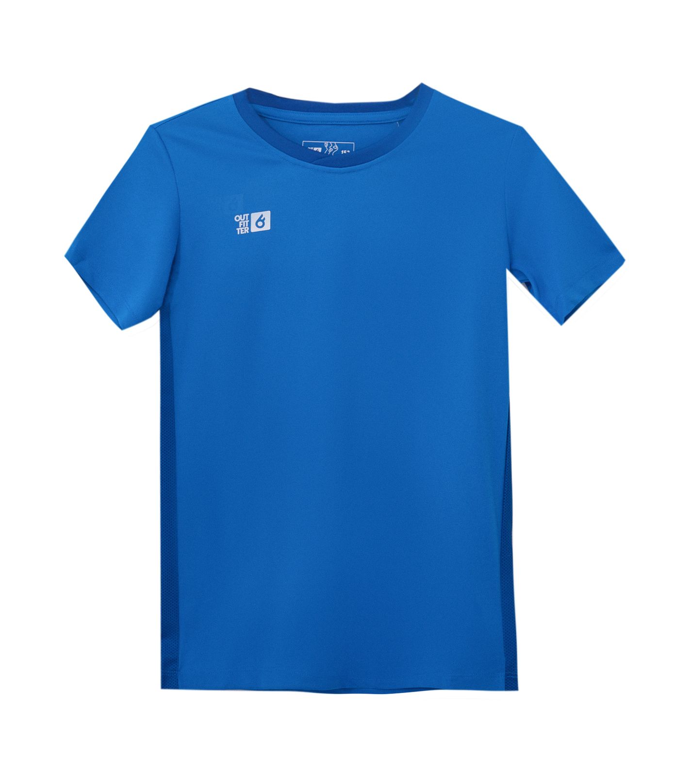 Outfitter OCEAN FABRICS TAHI Match Kinder-Trikot nachhaltiges Mädchen und Jungen Training-Shirt mit Mesh-Einsätzen Fitness-Shirt Kurzarm-Shirt OUT-K-1046-OTW-41 Blau