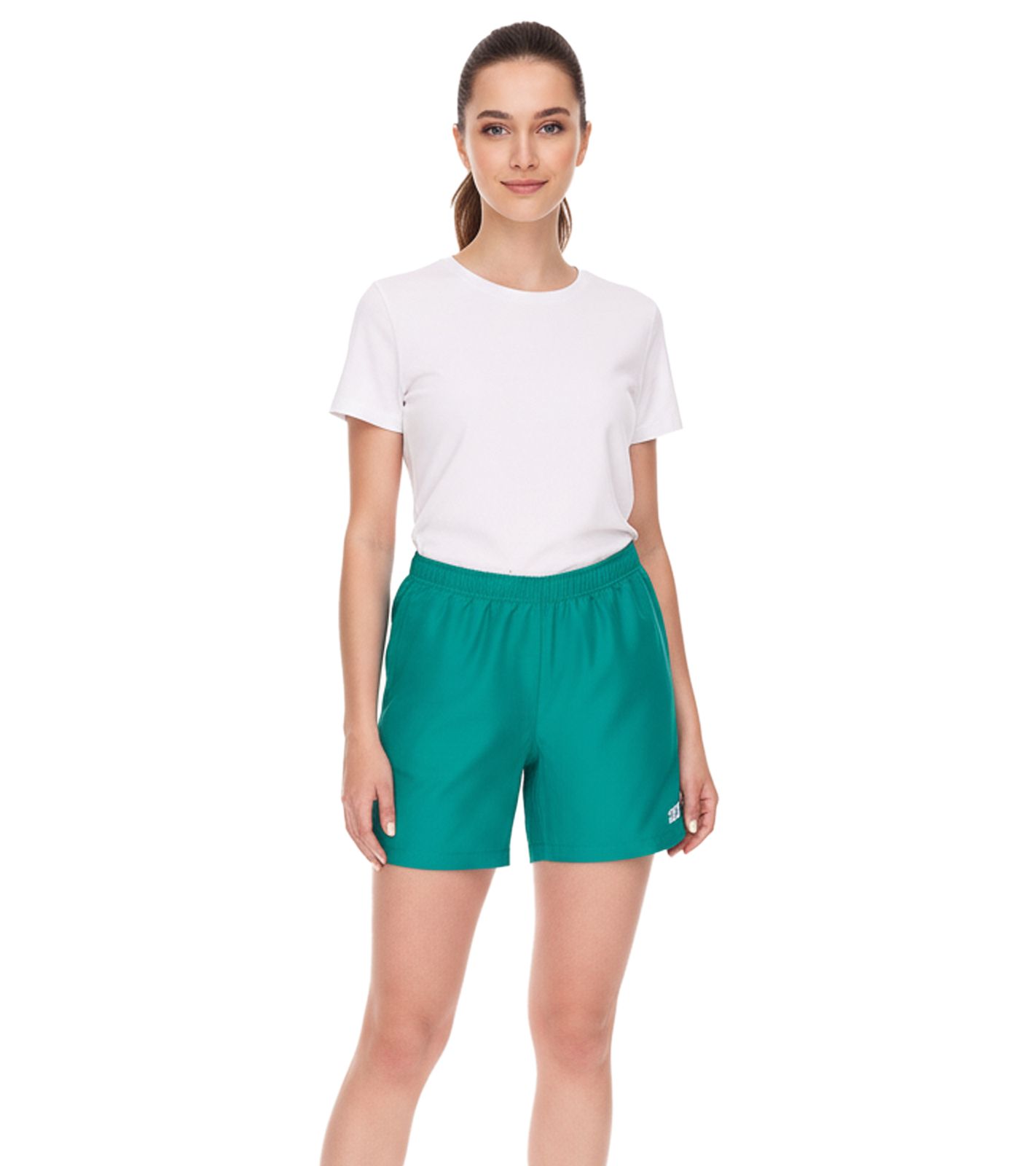 Outfitter OCEAN FABRICS Trainings-Shorts für Damen nachhaltige Sport-Hose Tahi Match OUT-W-1032-OTW Grün