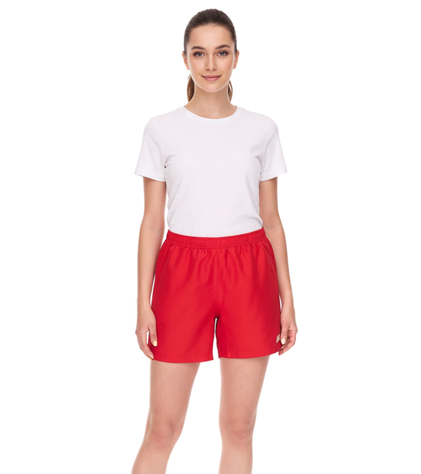 Outfitter OCEAN FABRICS Trainings-Shorts für Damen nachhaltige Sport-Hose Tahi Match OUT-W-1032-OTW Rot