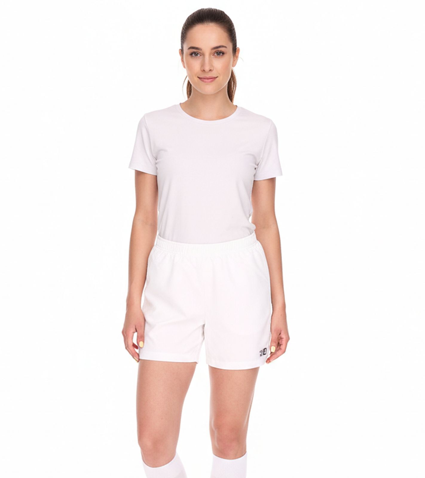 Outfitter OCEAN FABRICS Trainings-Shorts für Damen nachhaltige Sport-Hose Tahi Match OUT-W-1032-OTW Weiß