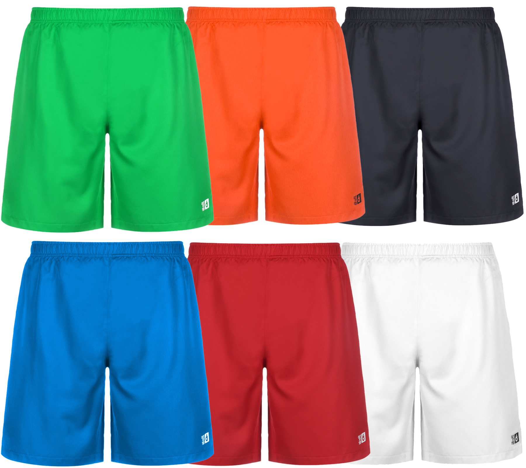 Outfitter OCEAN FABRICS Trainings-Shorts für Herren nachhaltige Sport-Hose Tahi Match OUT-M-1032-OTW in Weiß, Rot, Blau, Anthrazit, Orange oder Grün