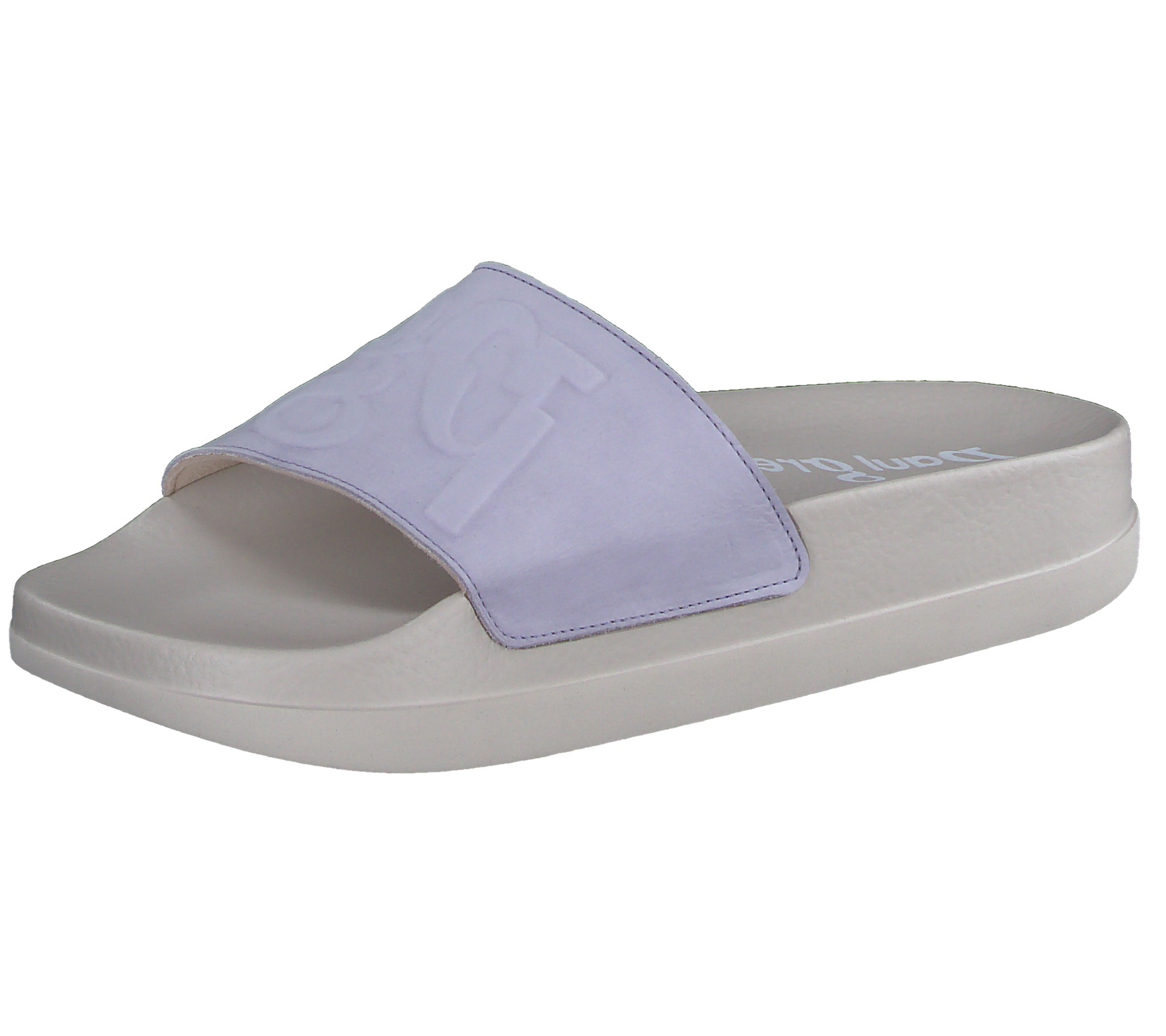 paul green Damen Pantoletten mit Nubukleder Haus-Schuhe 7913-06 Violett