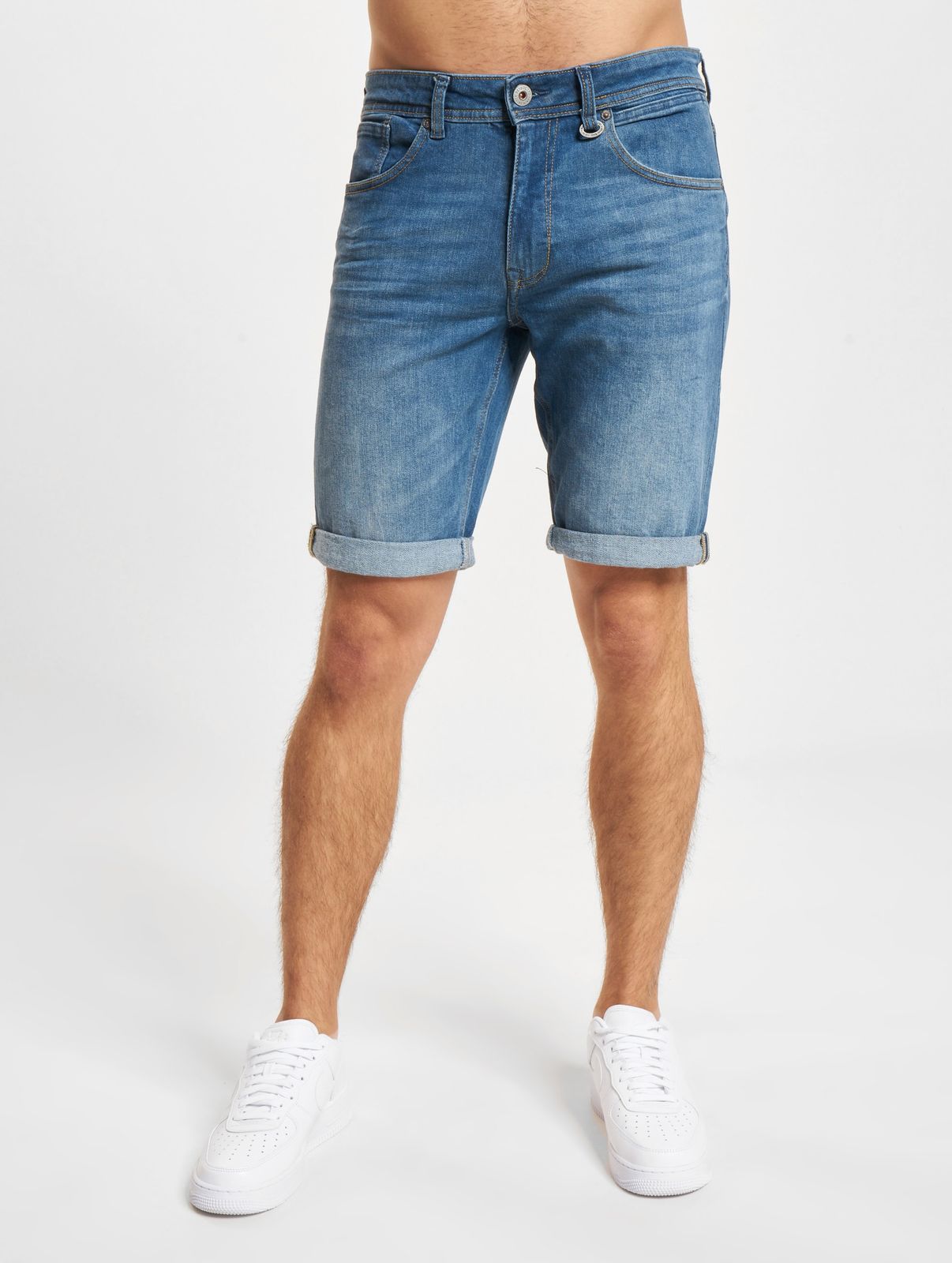 Petrol Industries Herren Jeansshorts blau verblasst