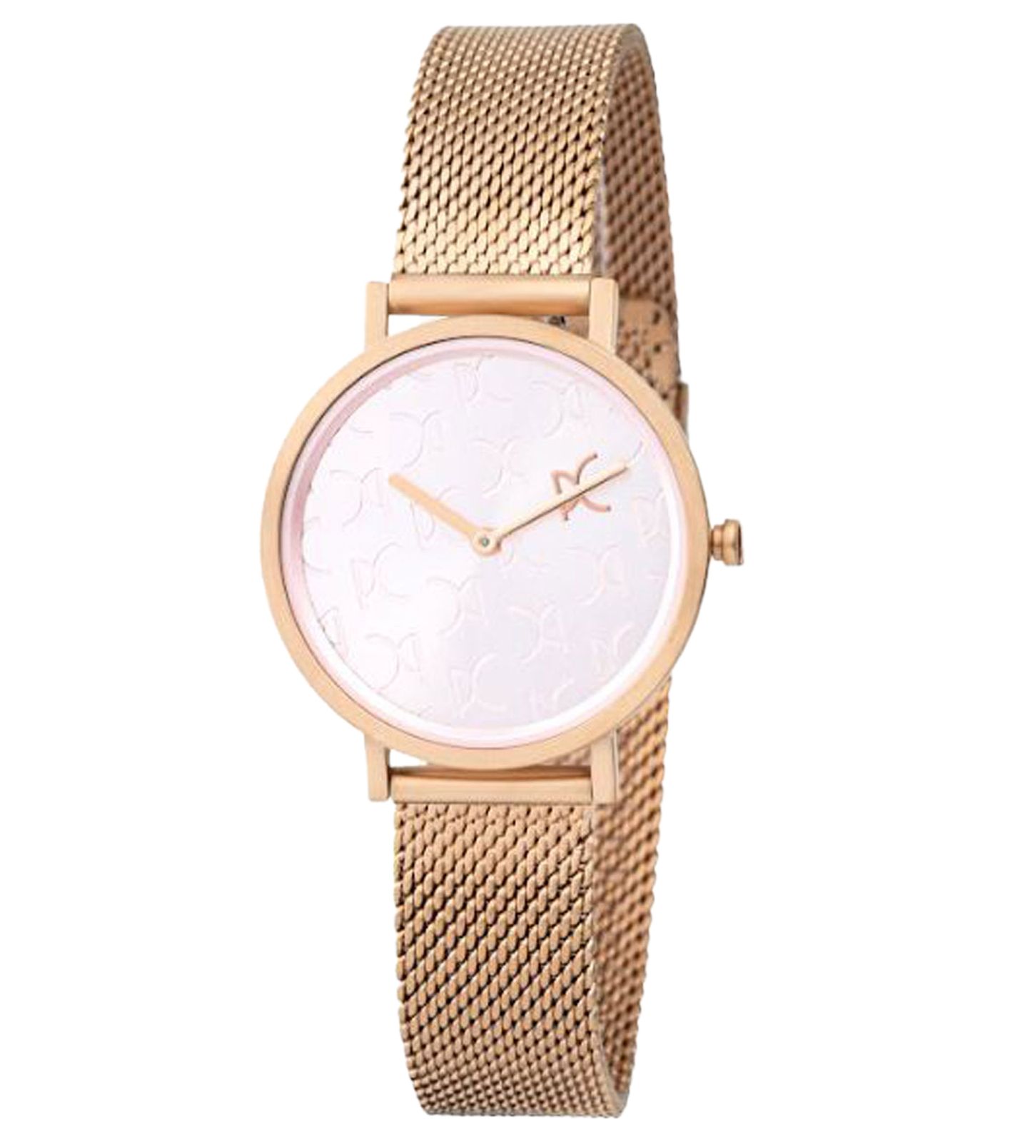 Pierre Cardin Damen Zweizeiger-Armband-Uhr Ziffernblatt mit Marken-Kürzel analoge Quarz-Uhr mit Edelstahl-Armband 3ATM 31mm CBV.1519 Rose-Gold