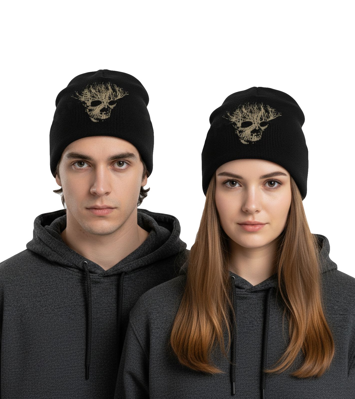 Pike Beanie kuschelige doppellagige Strickmütze stylische Mütze Fan-Artikel KC112589PIK Schwarz