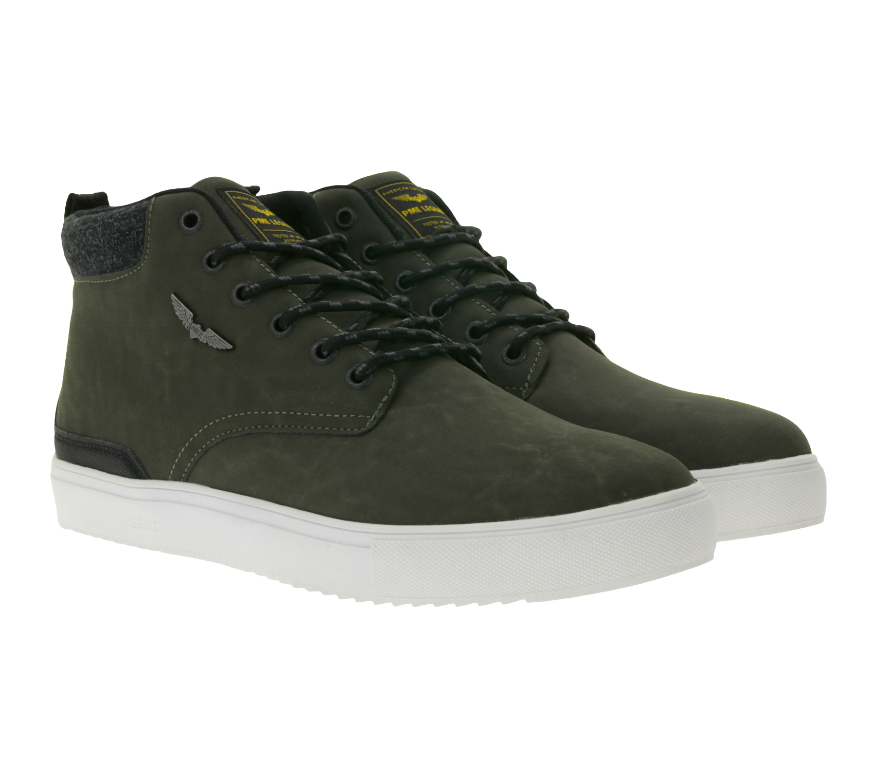 PME LEGEND Lexing-T Herren Mid-Top Sneaker Freizeit-Sneaker Schnür-Schuhe PBO216011-8208 Khaki