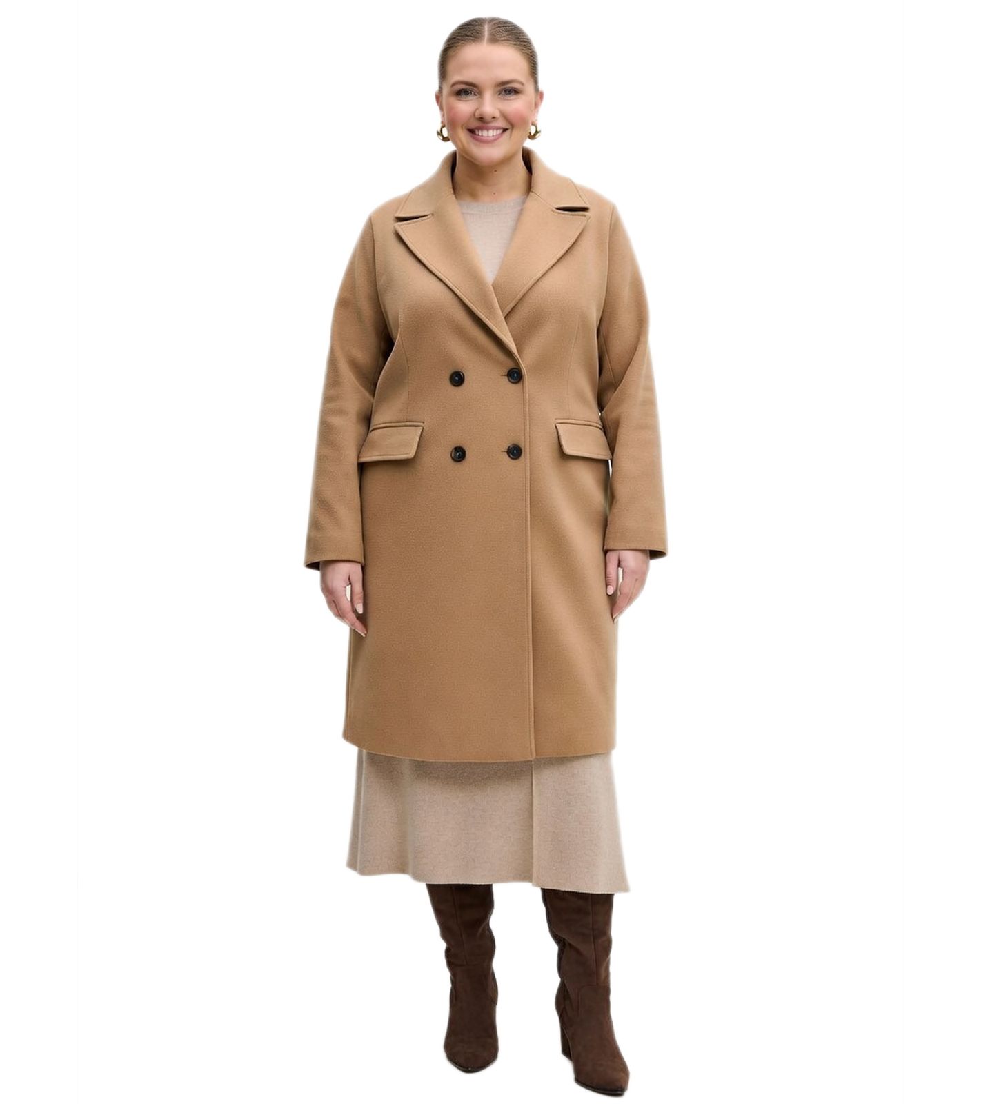 praktischer 2-in-1 Damen Mantel mit abnehmbaren Ärmeln Herbst-Weste nachhaltiger Flauschmantel 966584 Walnuss-Braun
