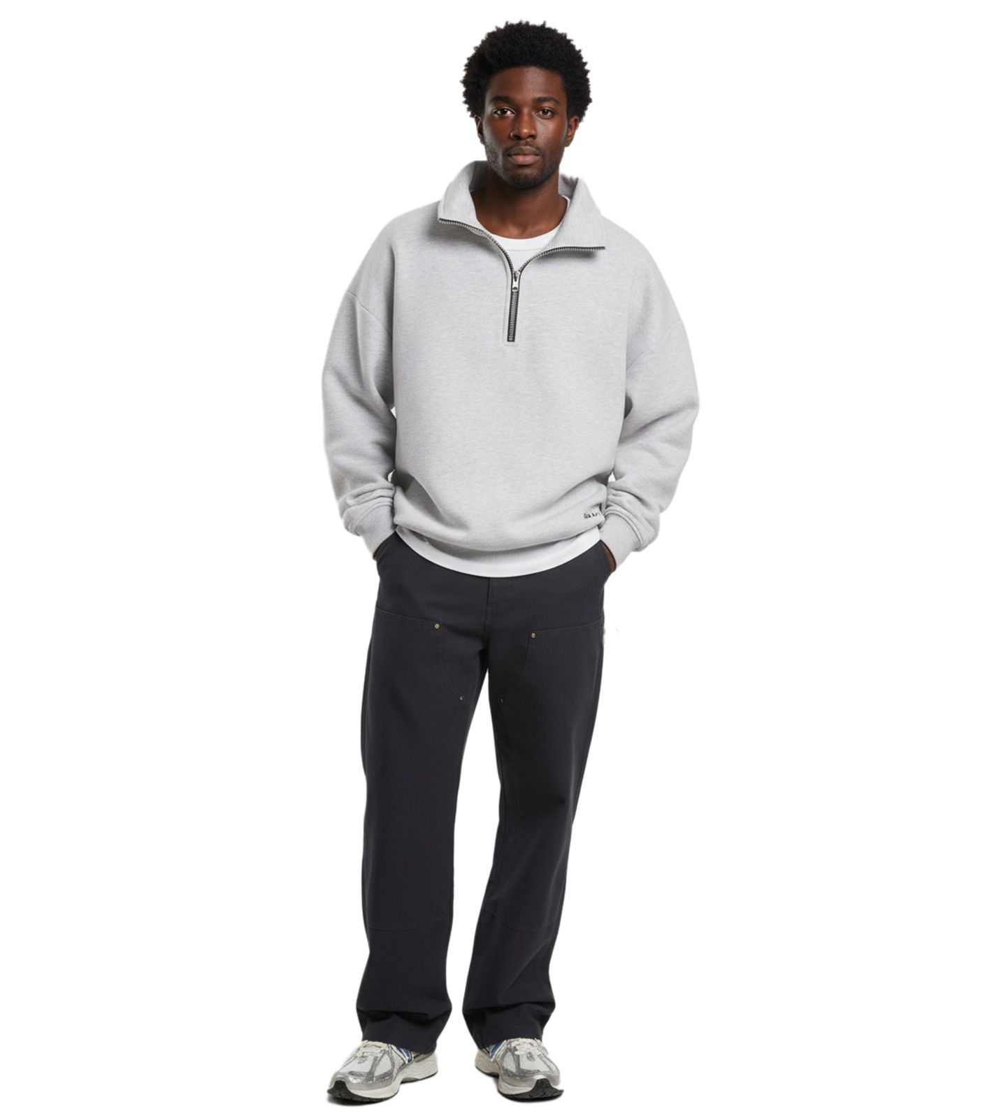 Prohibited East Ham Carpenter Herren Baumwoll-Workwear-Hose mit verstärkter Kniepartie Alltags-Hose PC-006-066 Navy