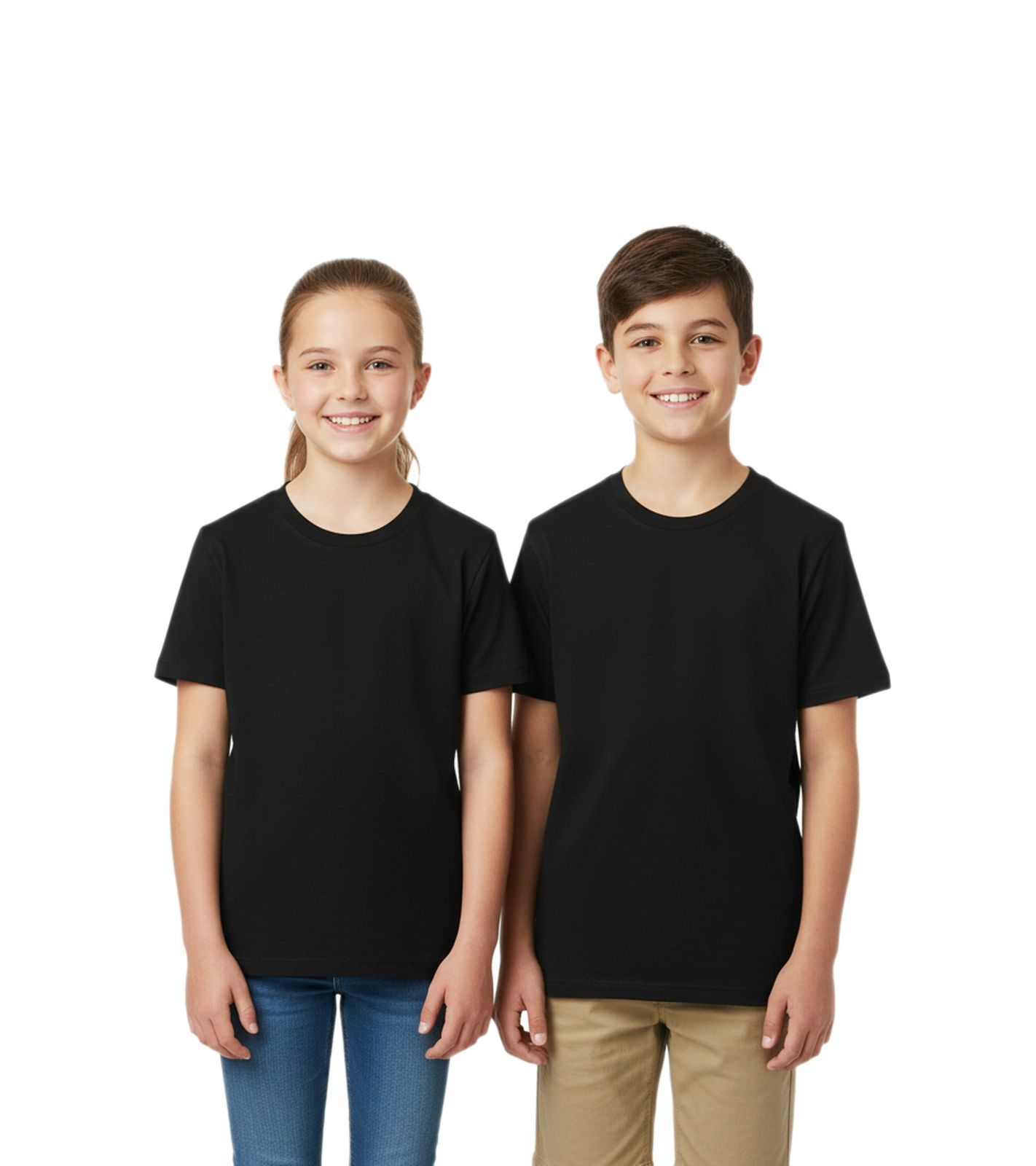 PUMA Base Kinder Sport-Shirt für Jungen & Mädchen nachhaltiges Baumwoll T-Shirt mit Logo 678259 02 Schwarz