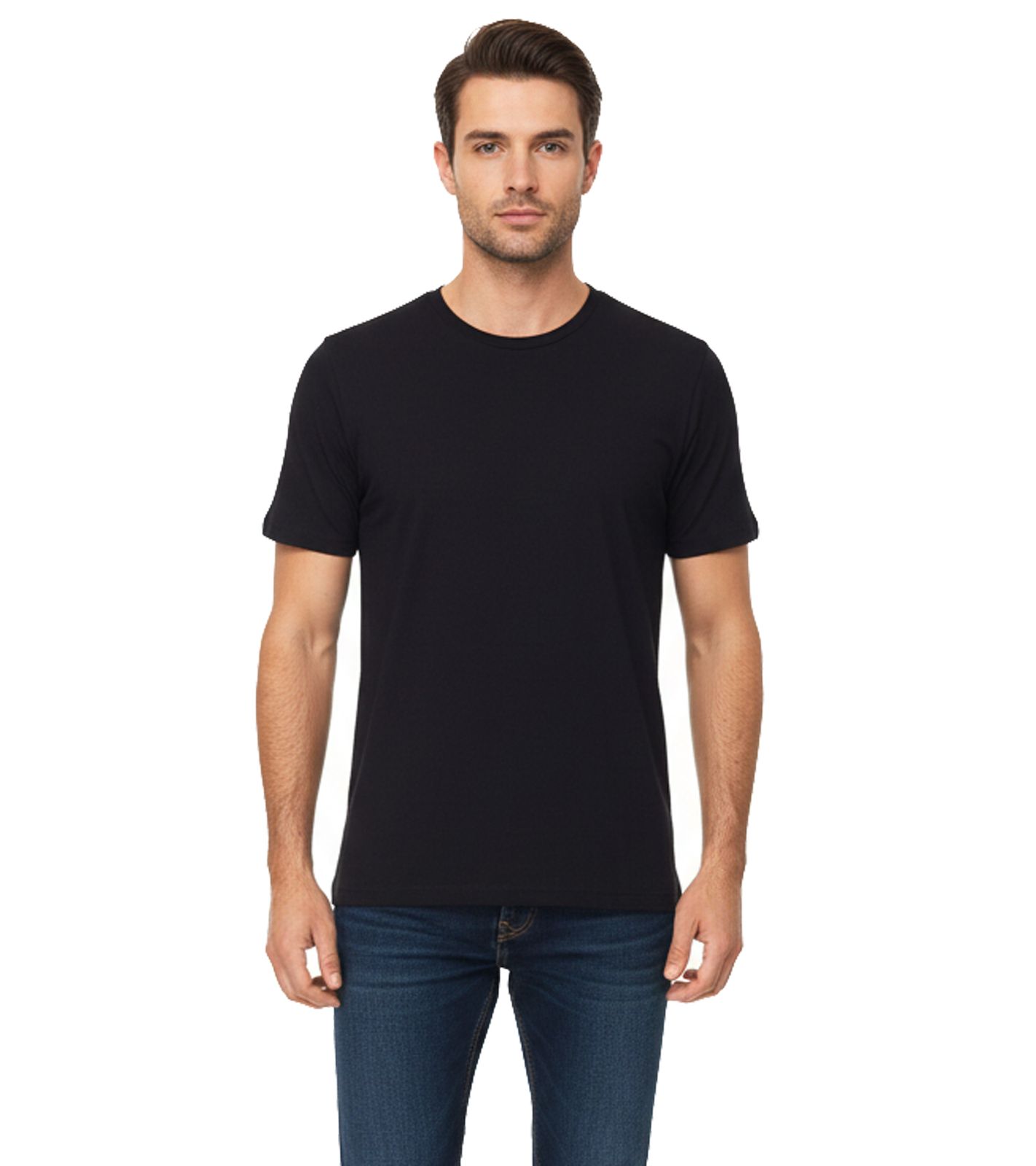 PUMA Blank Base Herren T-Shirt nachhaltiges Unterzieh-Shirt Baumwoll-Shirt 678255 02 Schwarz