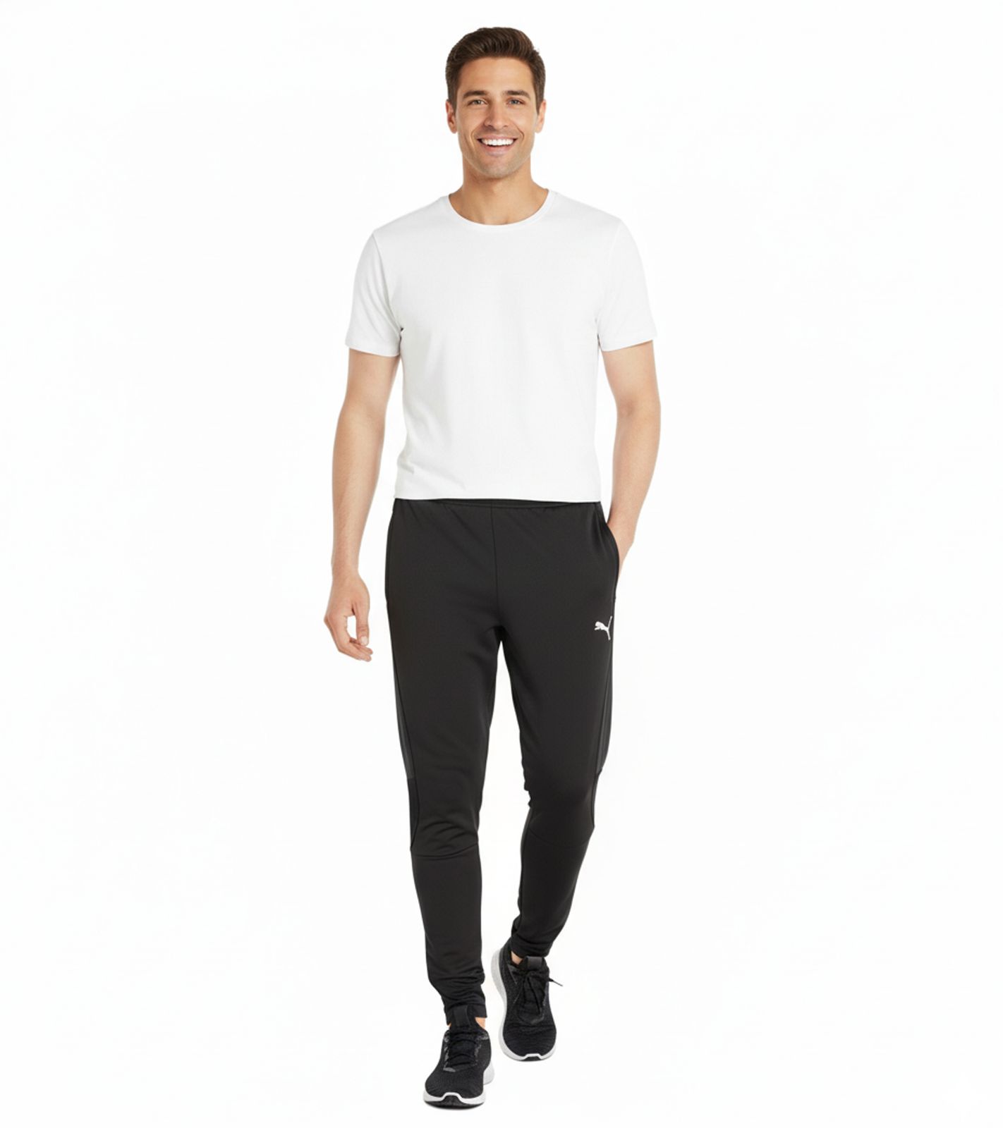PUMA LIGA Herren Trainings-Hose mit DRYCELL Sport-Hose Sport-Bekleidung Jogging-Hose Jogger 655313 03 Schwarz