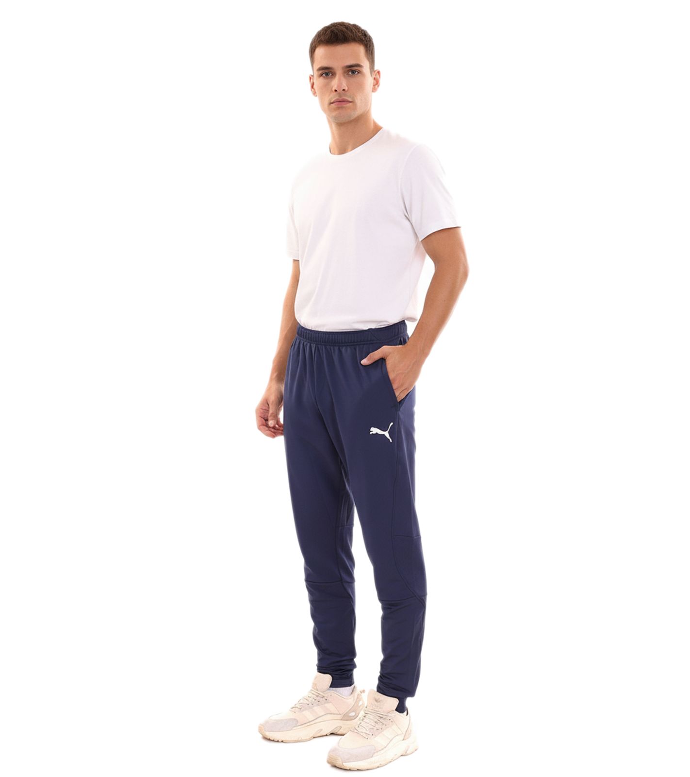 PUMA LIGA Herren Trainings-Hose mit DRYCELL Sport-Hose Sport-Bekleidung Jogging-Hose Jogger 655313 06 Dunkelblau