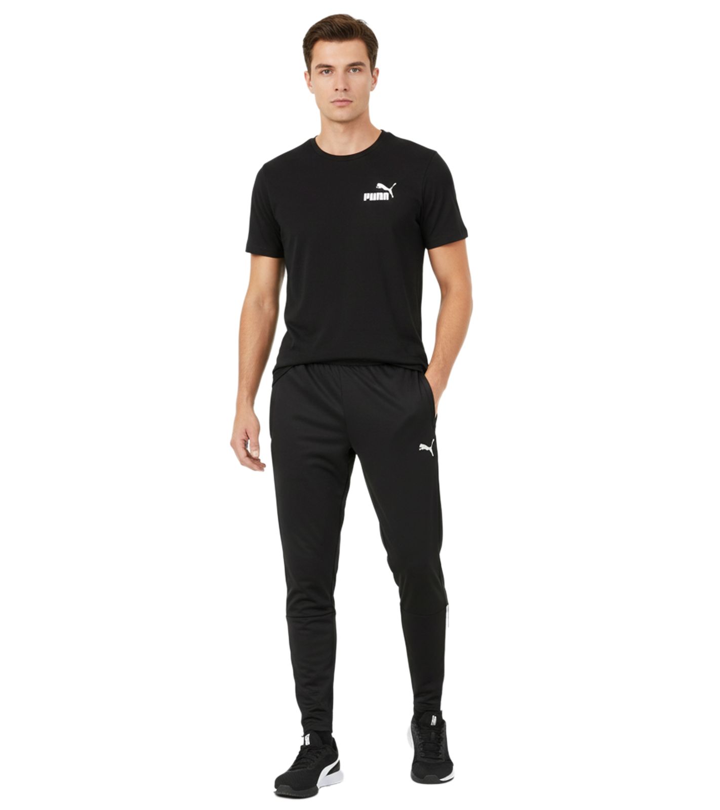 PUMA Teamliga Herren Jogging-Hose mit DryCell-Technologie Trainings-Hose Sport-Hose Fitness-Hose 657242 03 Schwarz