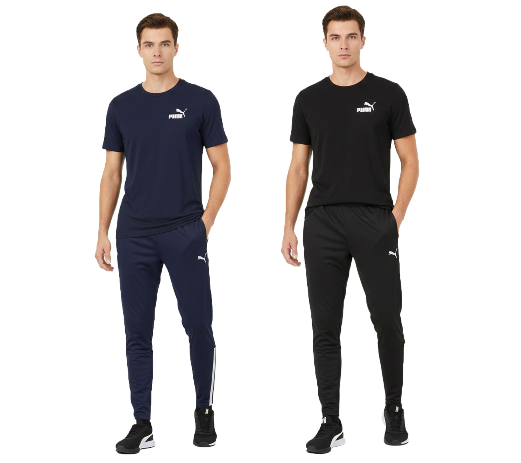 PUMA Teamliga Herren Jogging-Hose mit DryCell-Technologie Trainings-Hose Sport-Hose Fitness-Hose 657242 Schwarz oder Navy-Blau