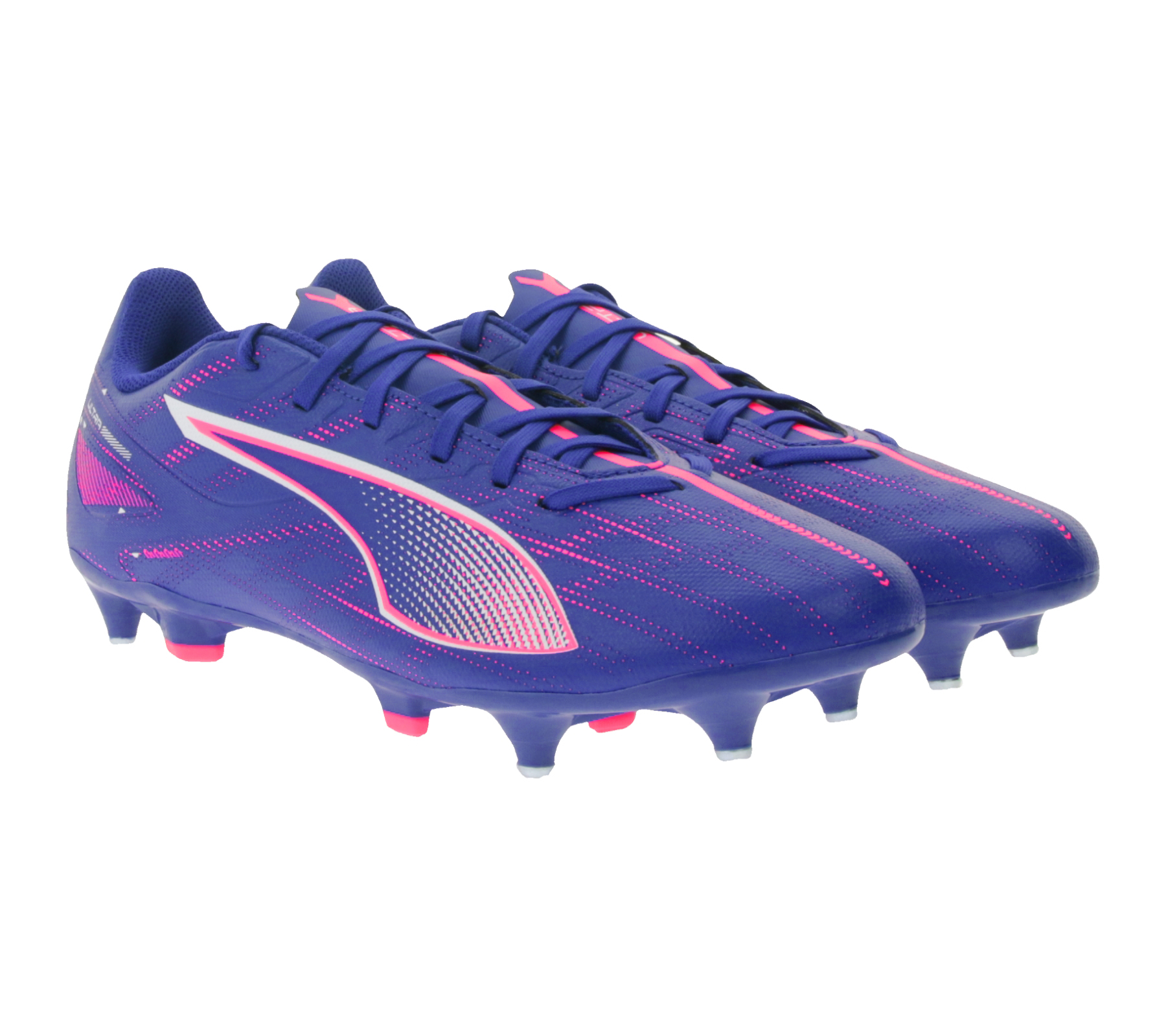 PUMA ULTRA 5 PLAY MxSG Fußball-Schuhe mit festen Metallstollenspitzen Trainings-Schuhe Sport-Schuhe Schnür-Schuhe Fitness-Zubehör 107904 01 Lila/Pink