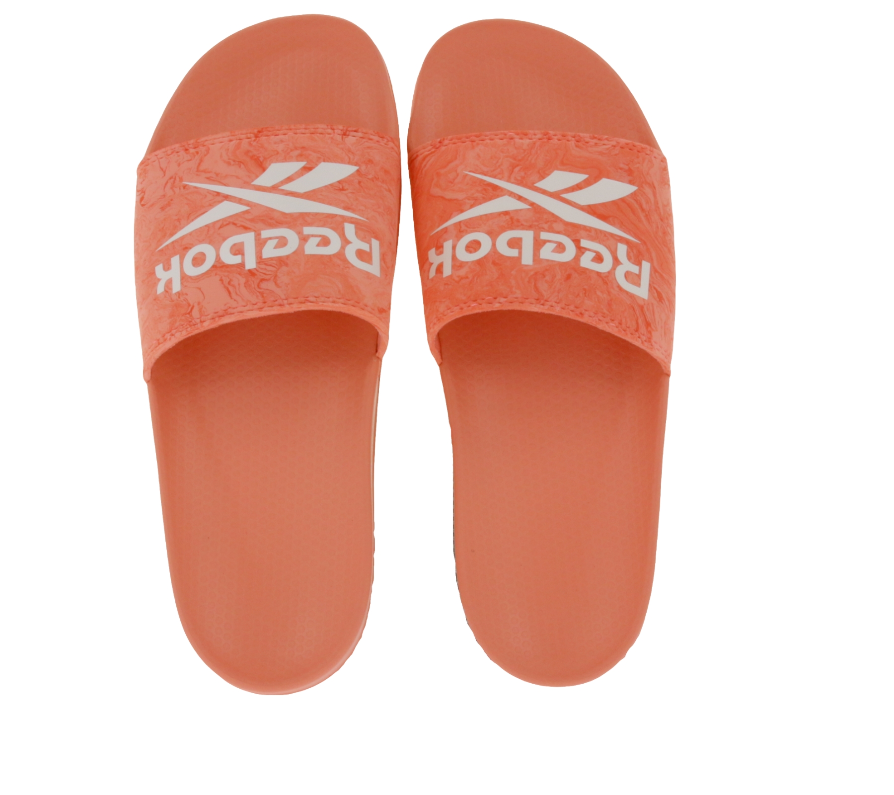 Reebok FULGERE Sommer-Sandalen Badelatschen mit Logo-Aufdruck FX3085 Rosa/Weiß