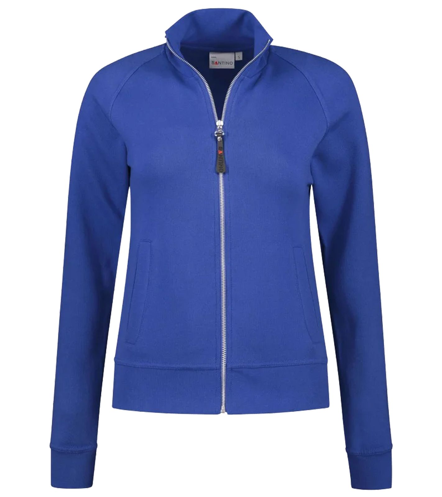 SANTINO Anna Damen Sweat-Jacke mit Baumwollanteil dünne Übergangs-Jacke 280 gr/m2 Blau