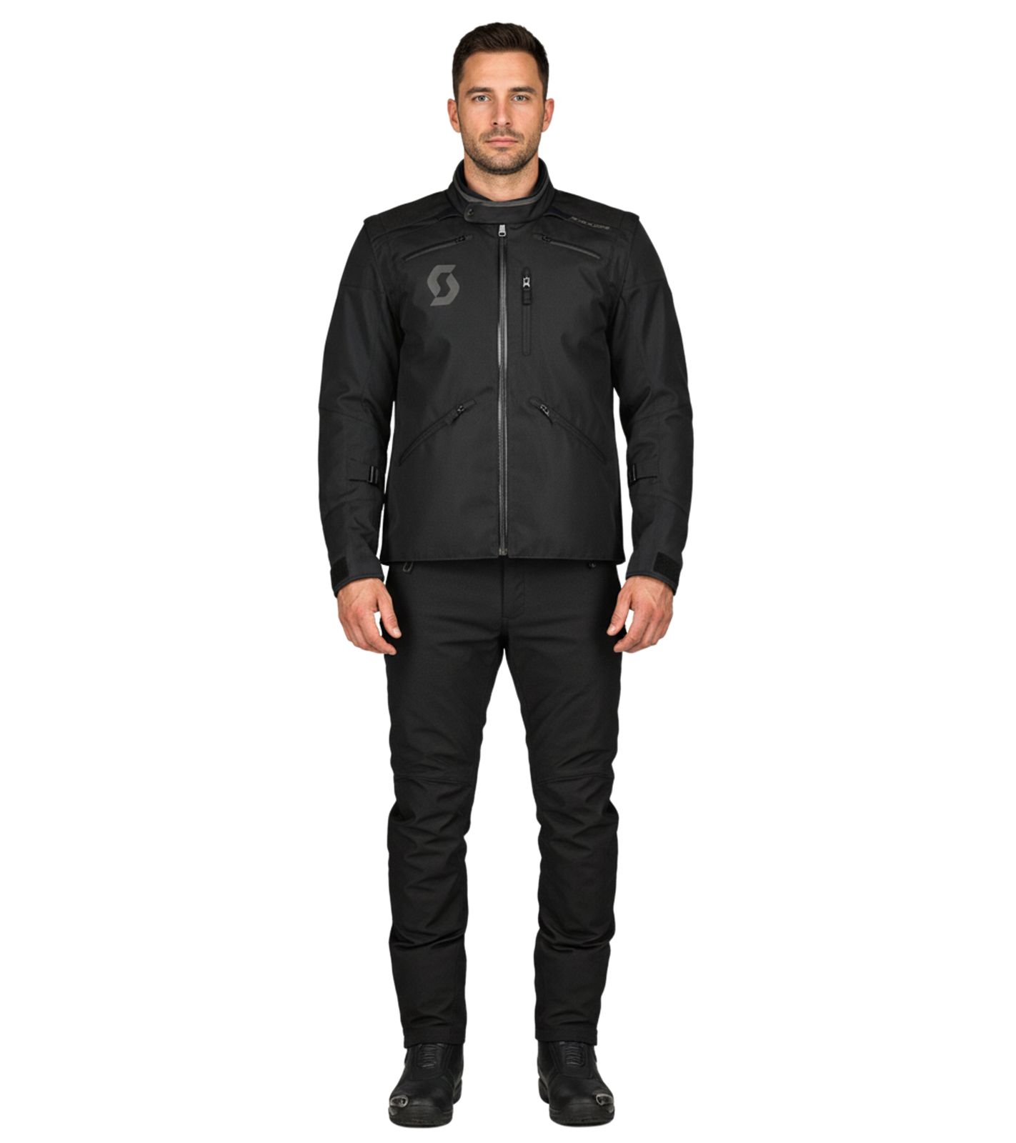 SCOTT X-Plore Herren Moto-Cross Jacke Bike-Jacke mit Ellbogen und Schulterverstärkungen 292381 1001 Schwarz