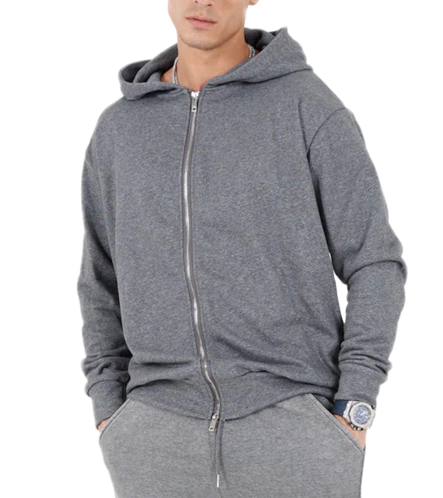 Sixth June Herren Sweat-Jacke Herbst-Jacke Übergangs-Jacke Outdoor-Jacke 22624 Grau