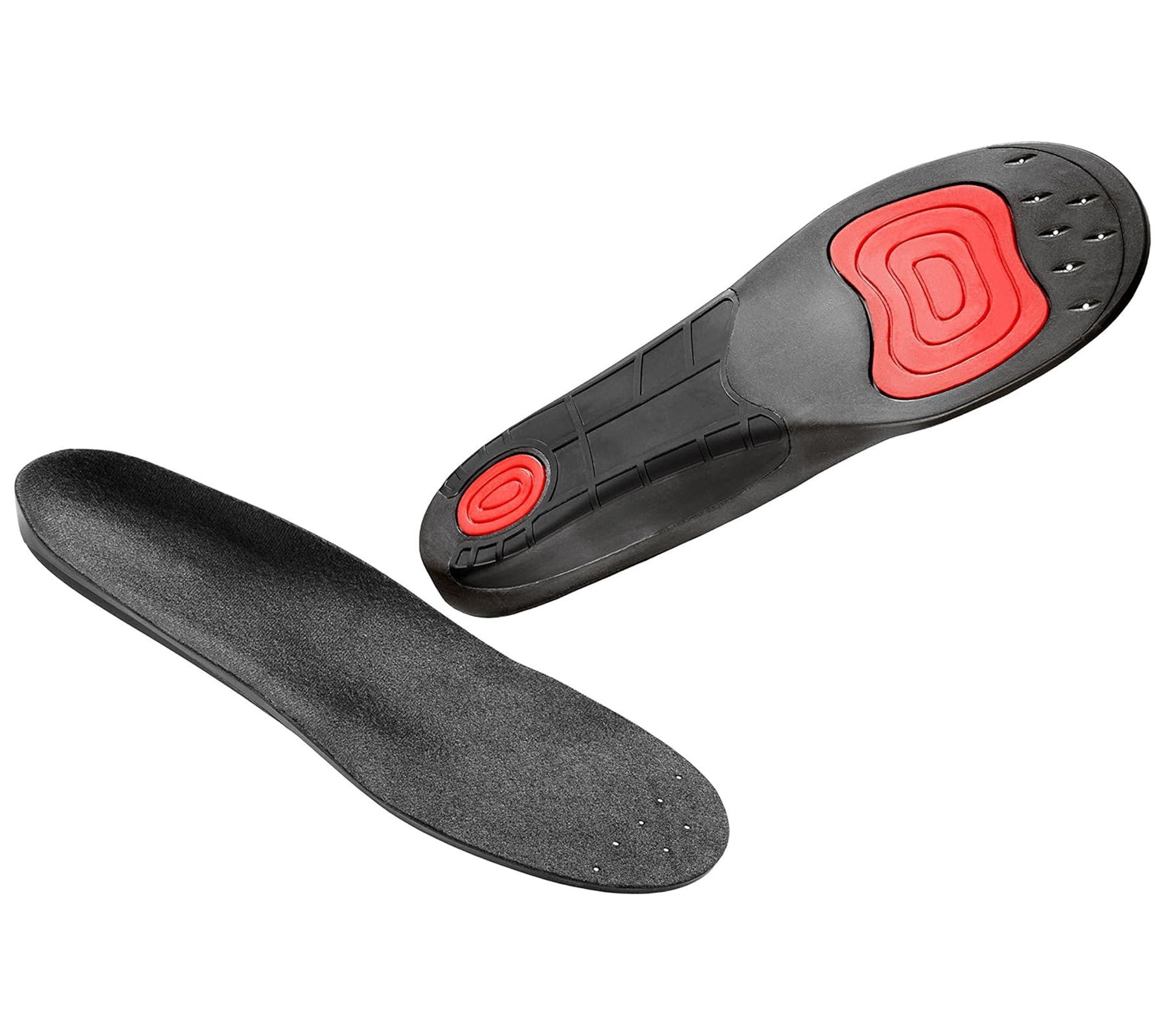SoleFoot Einlegesohlen ideal für Arbeitsschuhe Einlagen Hi-Performance Schuheinlage Work Black Deluxe Edition Schwarz/Rot