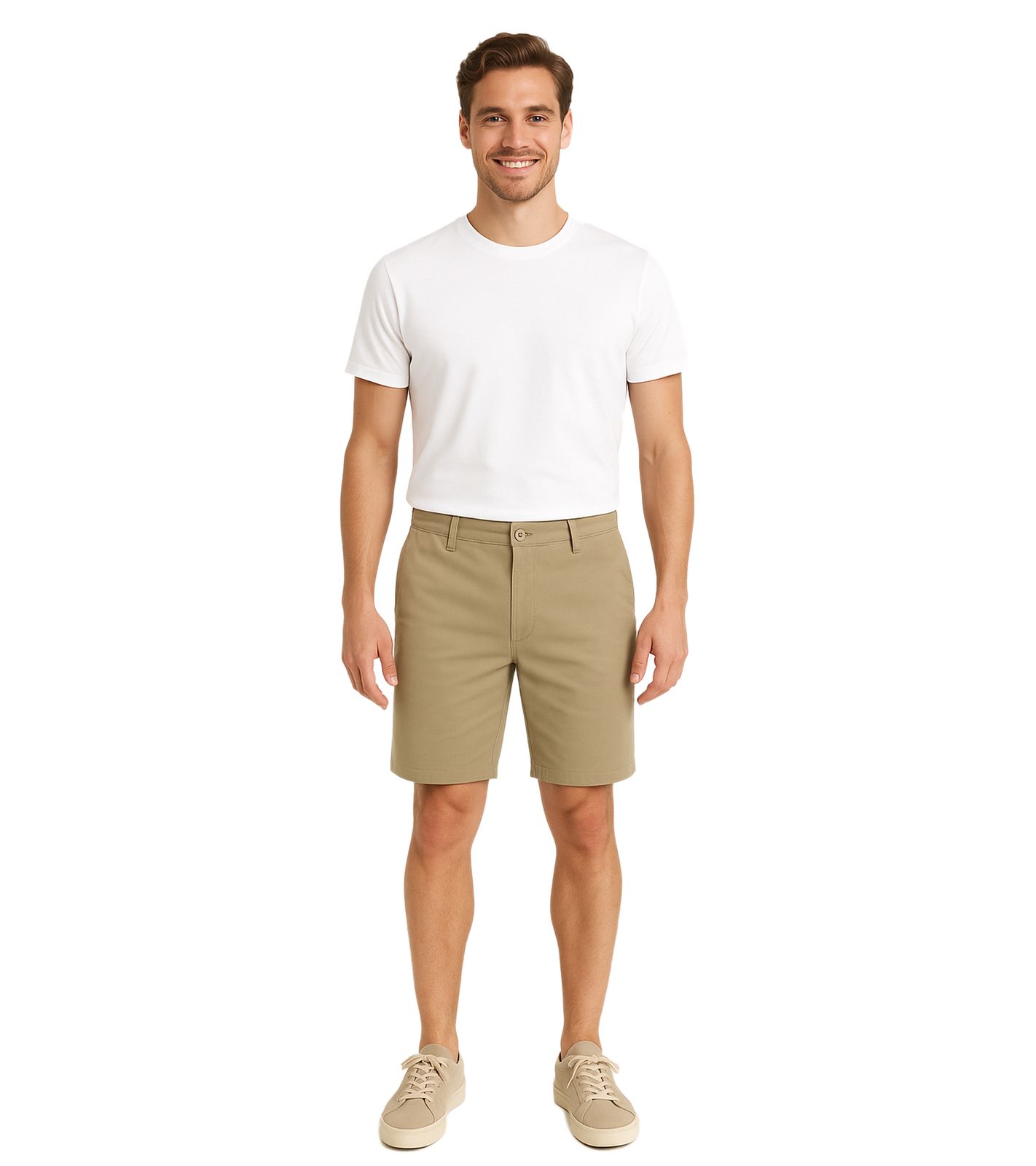 !SOLID Joe Herren Freizeit-Bermuda Chino-Hose Baumwoll-Shorts kurze Hose 21108170 170630 Beige