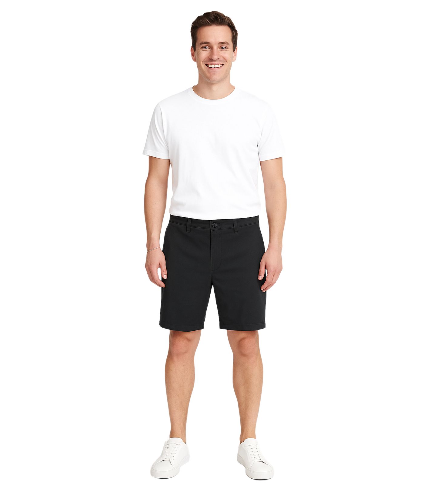 !SOLID Joe Herren Freizeit-Bermuda Chino-Hose Baumwoll-Shorts kurze Hose 21108170 194008 Schwarz