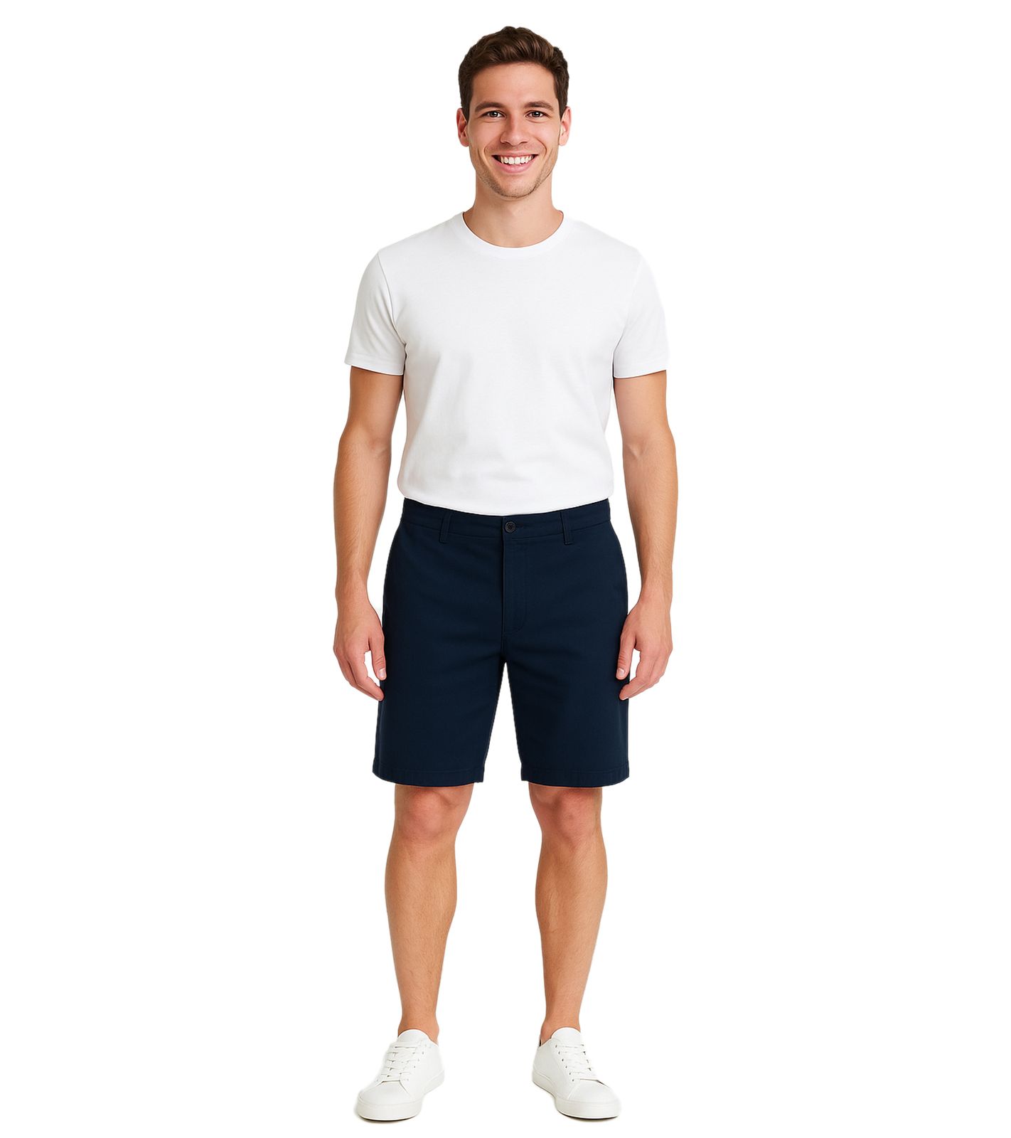 !SOLID Joe Herren Freizeit-Bermuda Chino-Hose Baumwoll-Shorts kurze Hose 21108170 194010 Dunkelblau